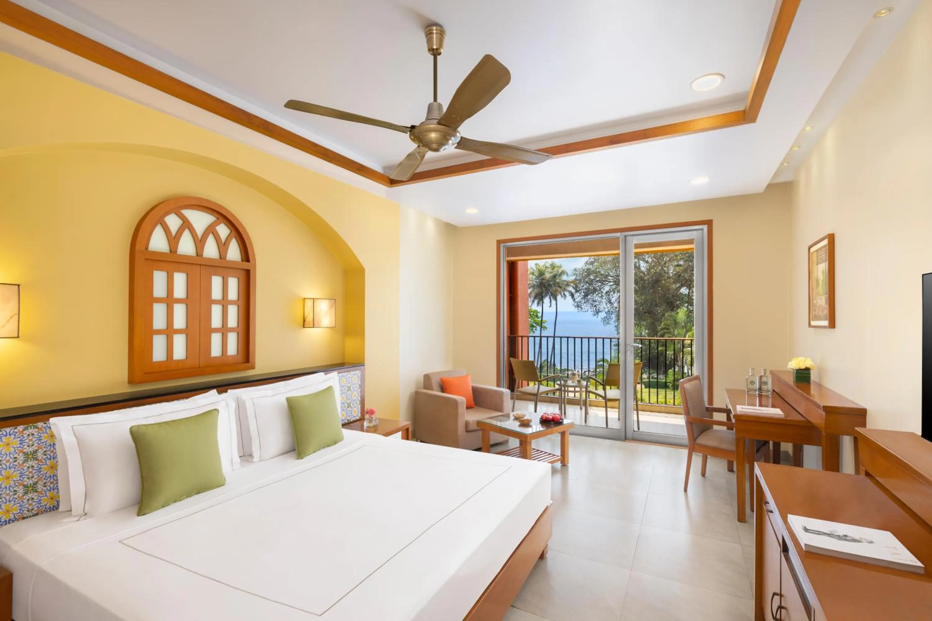 Bed in Taj Cidade de Goa Heritage, Goa