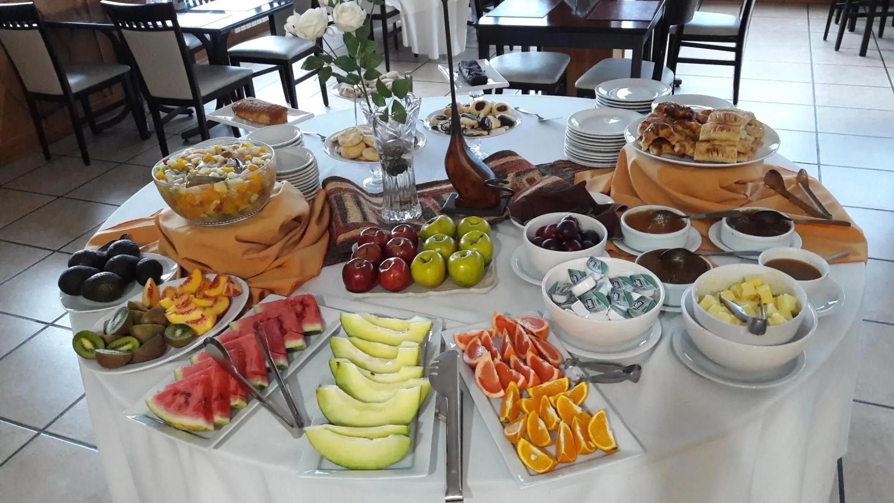 Buffet breakfast in Altos Ushuaia Hotel & Resto