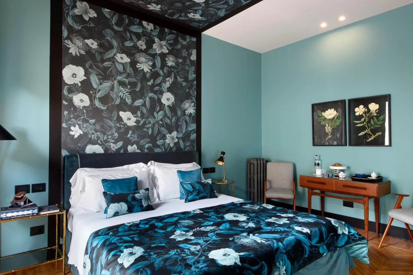 Bed in Velona's Jungle Luxury Suites