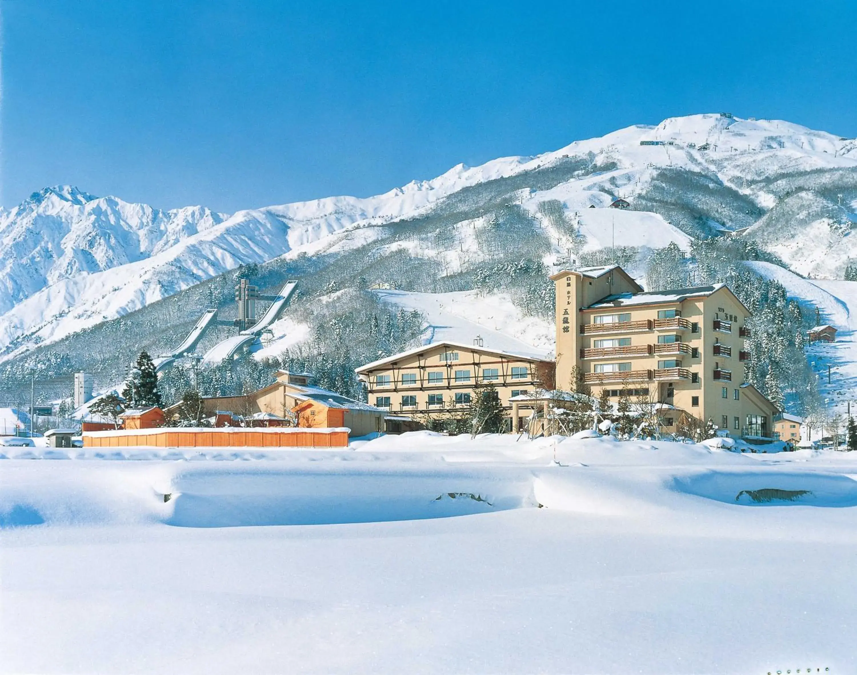 Property building, Winter in Hotel Goryukan