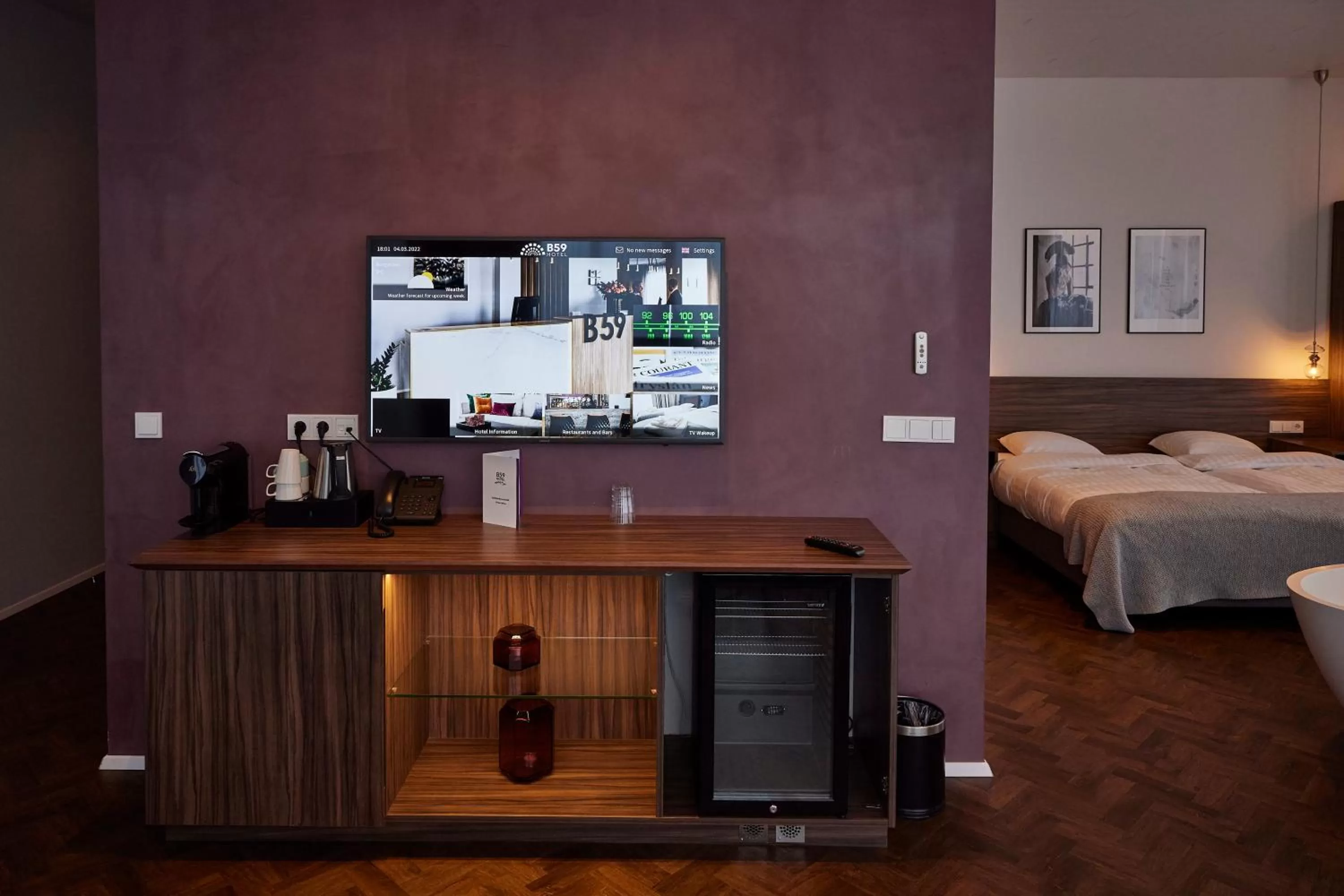 TV and multimedia, Bed in Hótel Vesturland