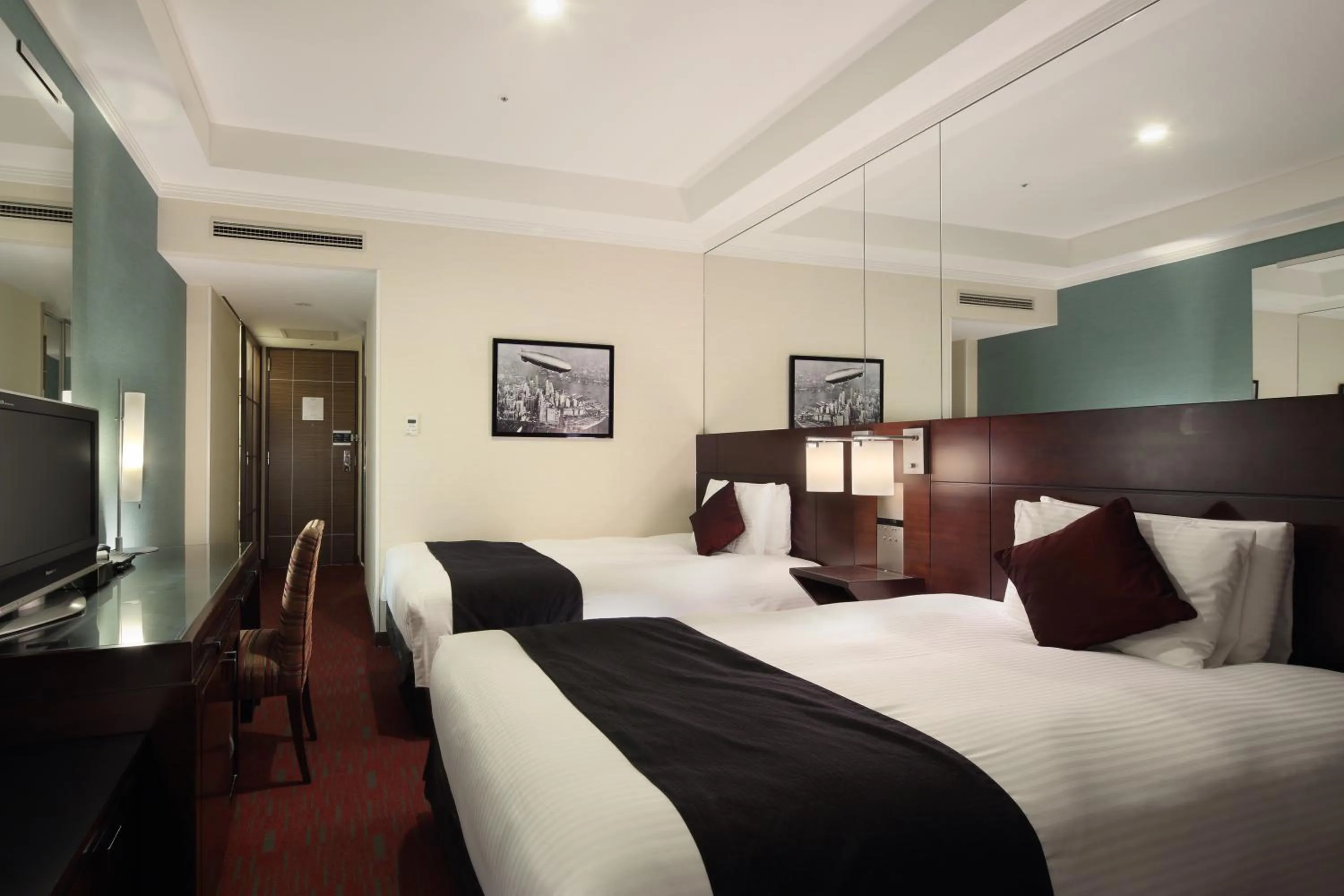 Bed in Hotel Trusty Tokyo Bayside