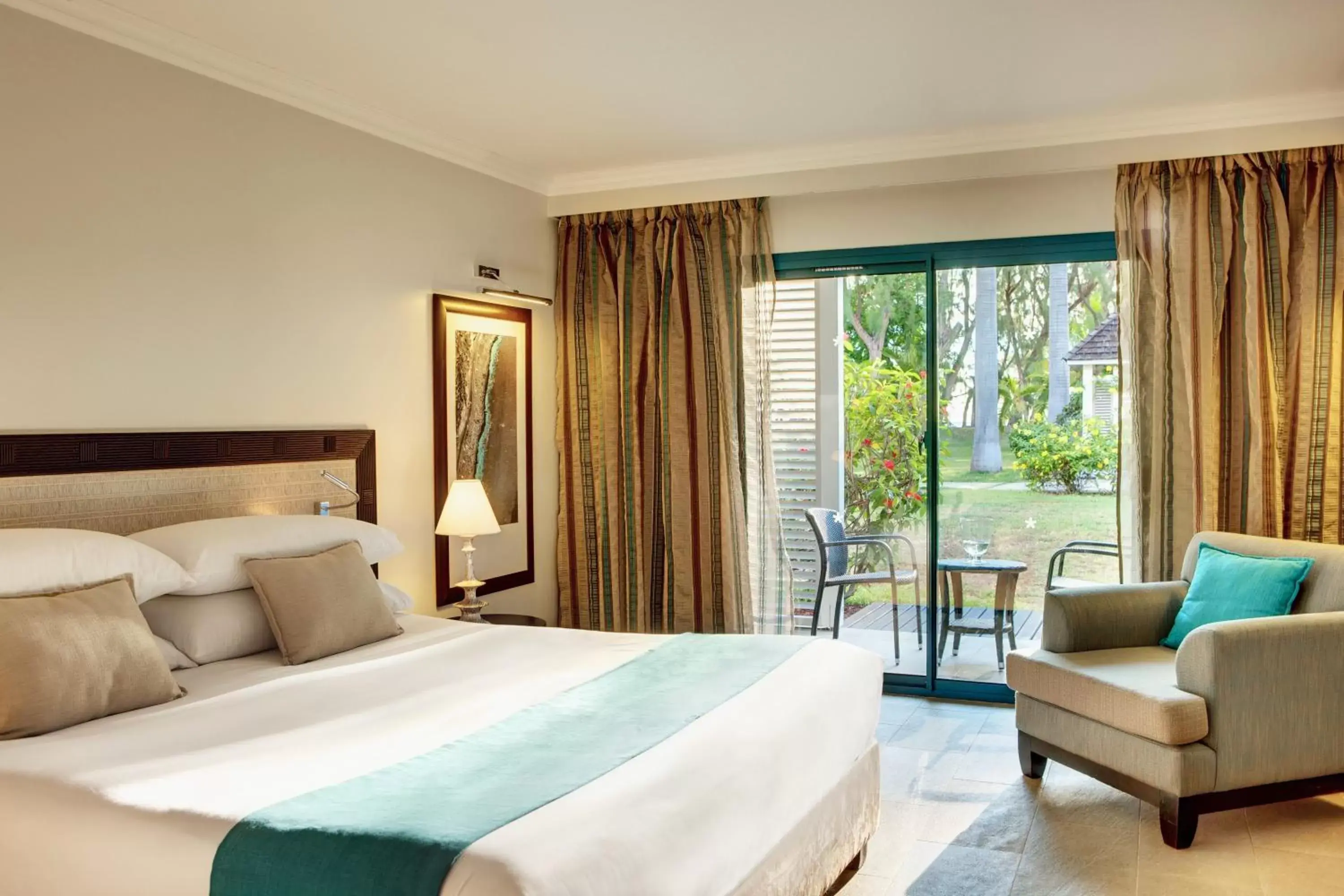 View (from property/room), Bed in LUX* Saint Gilles Resort View (from property/room), Bed in LUX* Saint Gilles Resort