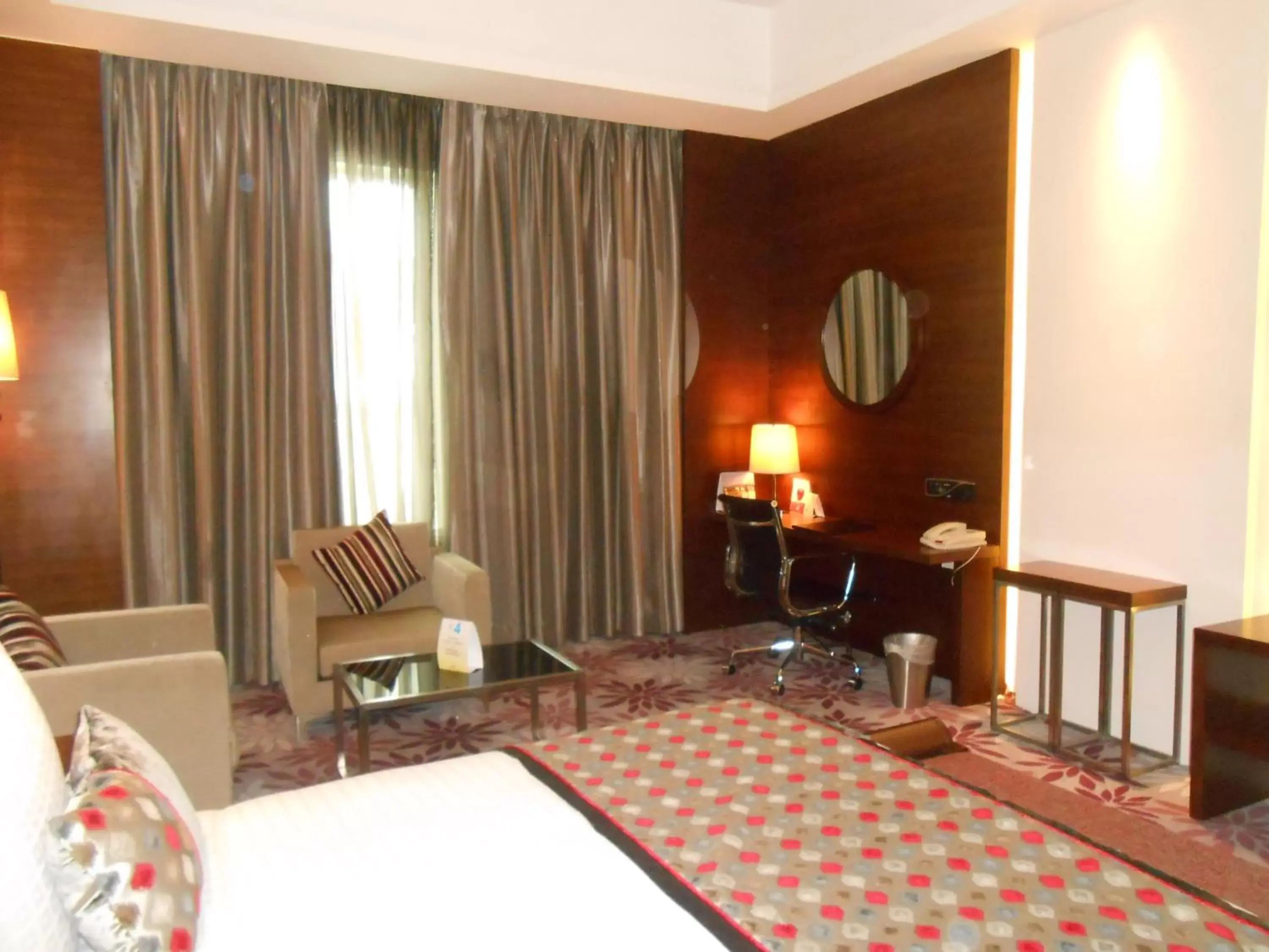 Decorative detail, Bed in Pride Plaza Hotel, Kolkata Decorative detail, Bed in Pride Plaza Hotel, Kolkata