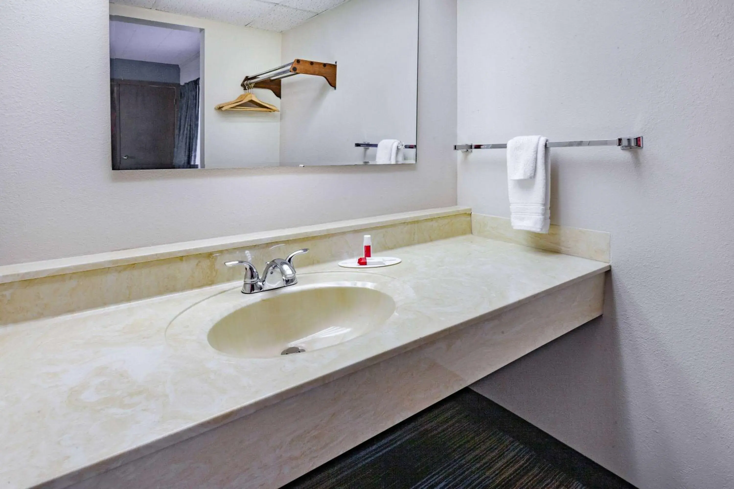 Bathroom in Days Inn & Suites by Wyndham St. Ignace Lakefront