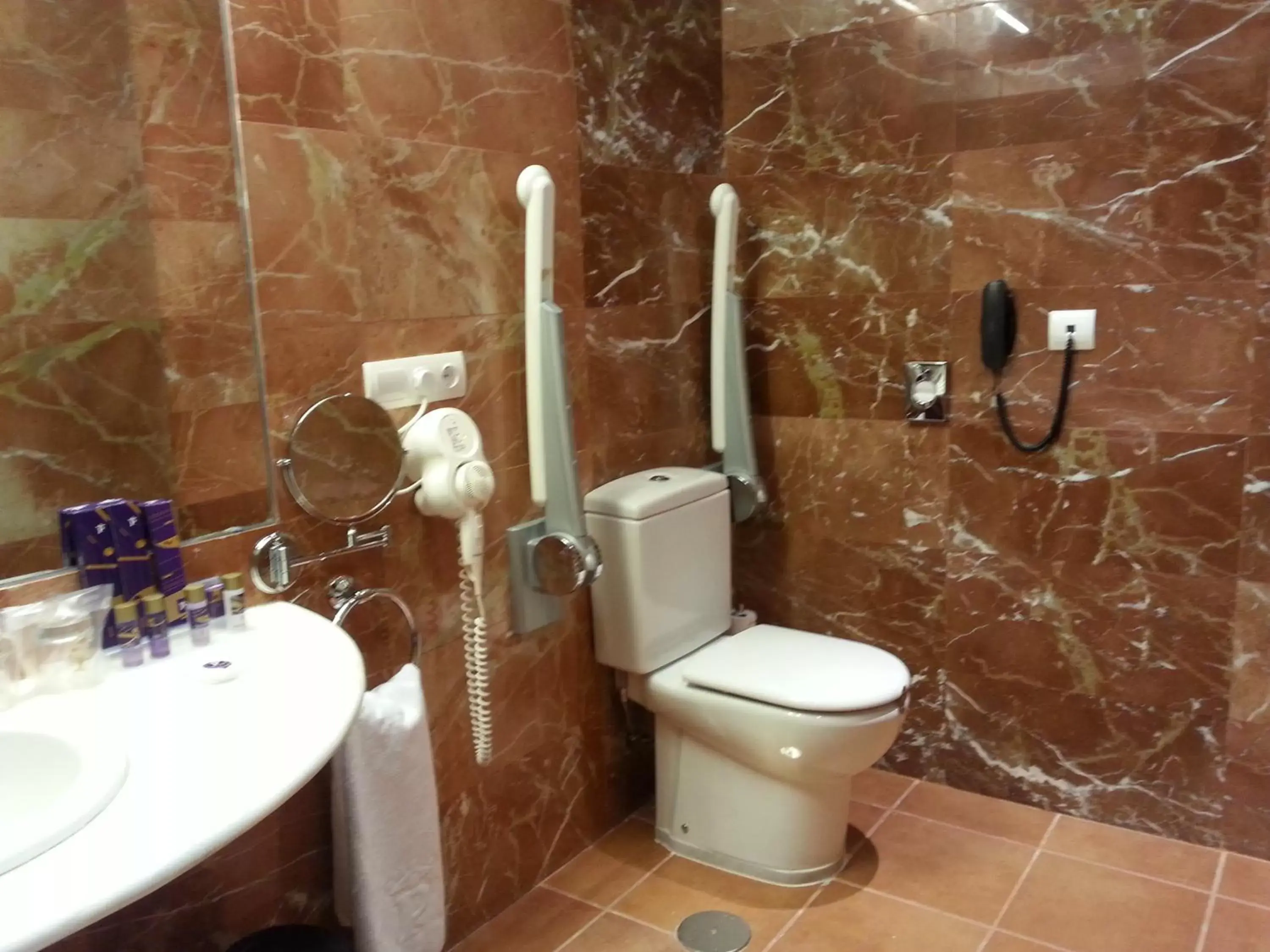 Decorative detail, Bathroom in Parador de Lorca