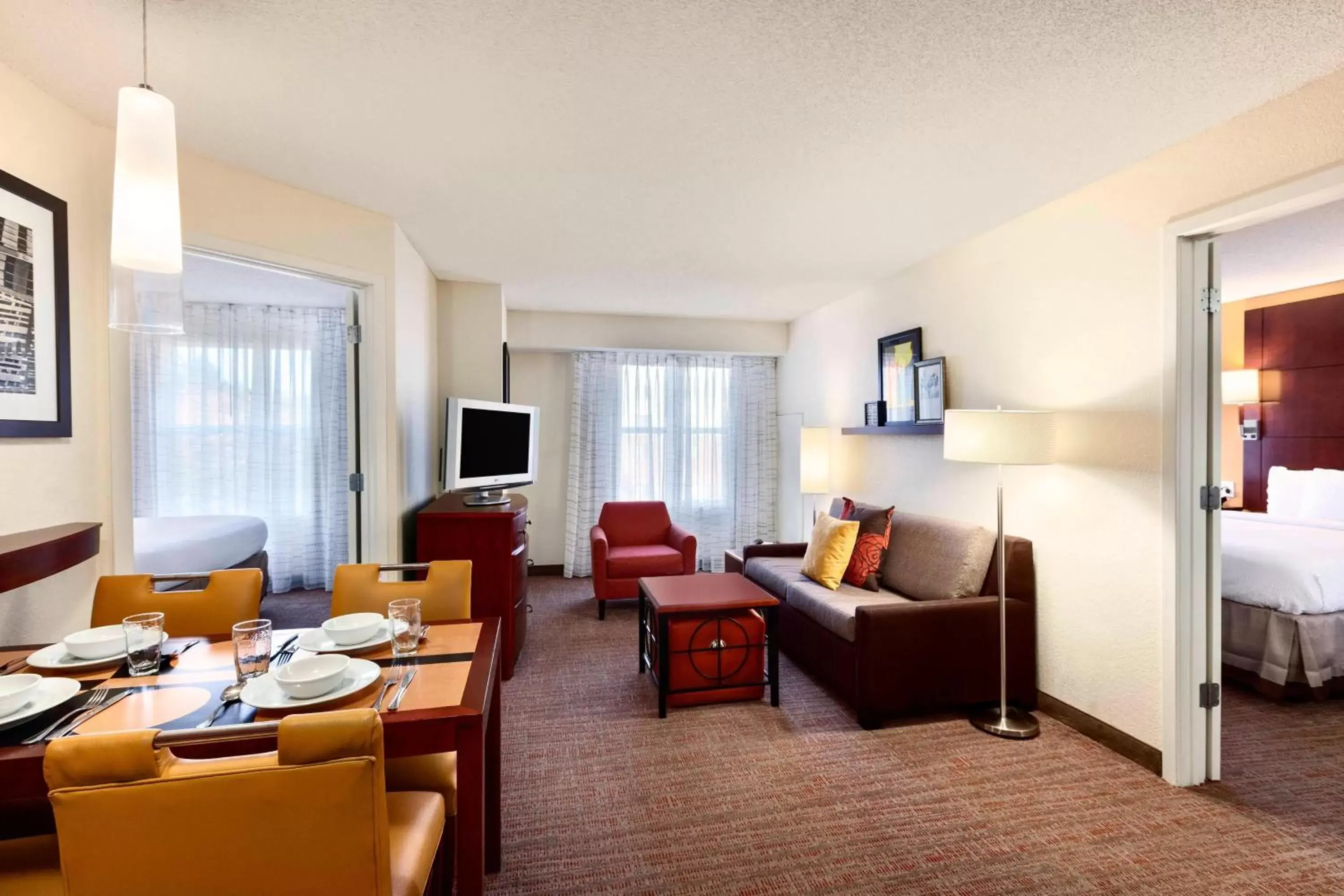 Bedroom, Seating Area in Residence Inn Greensboro Airport