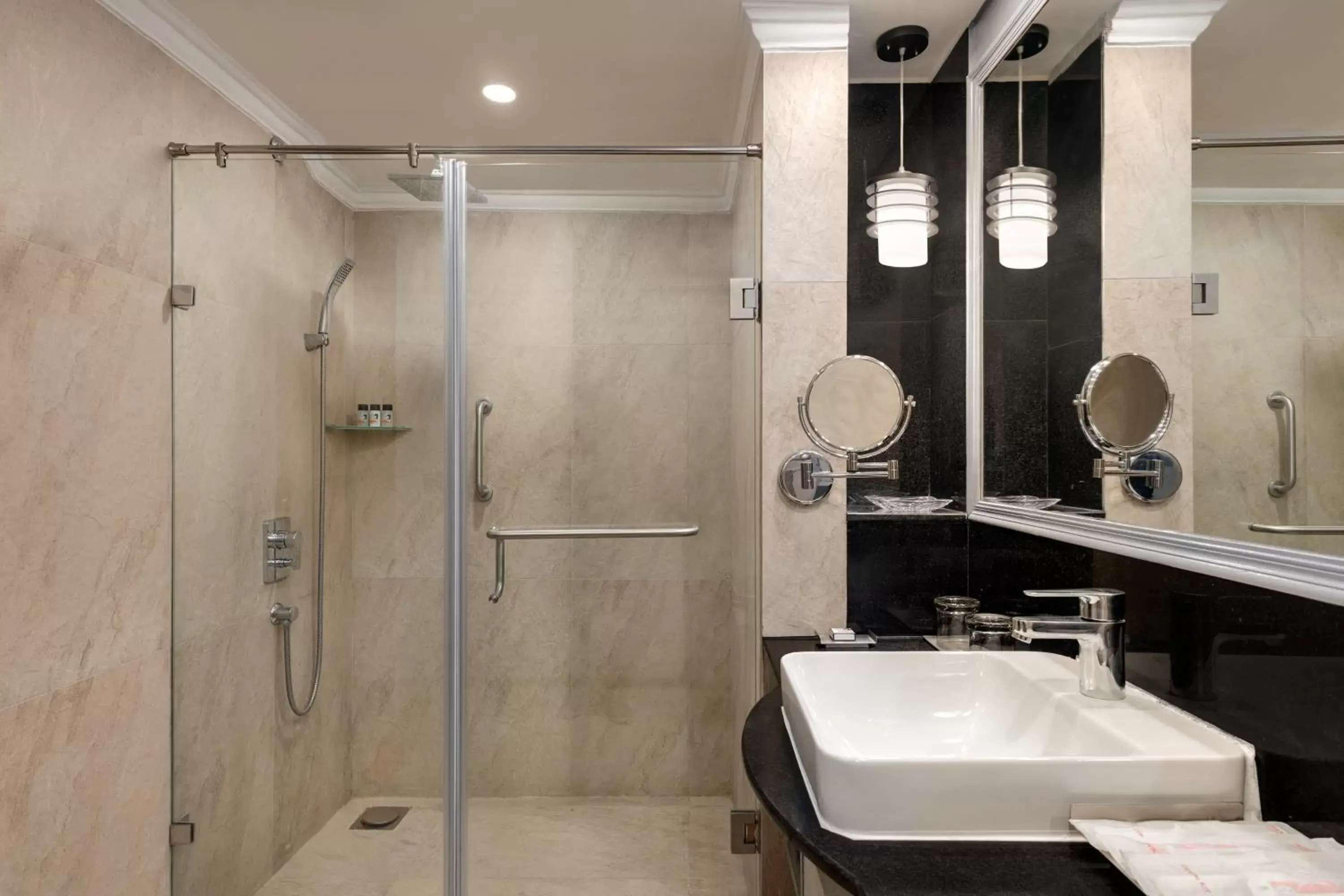 Bathroom in Ramada by Wyndham Mussoorie Mall Road