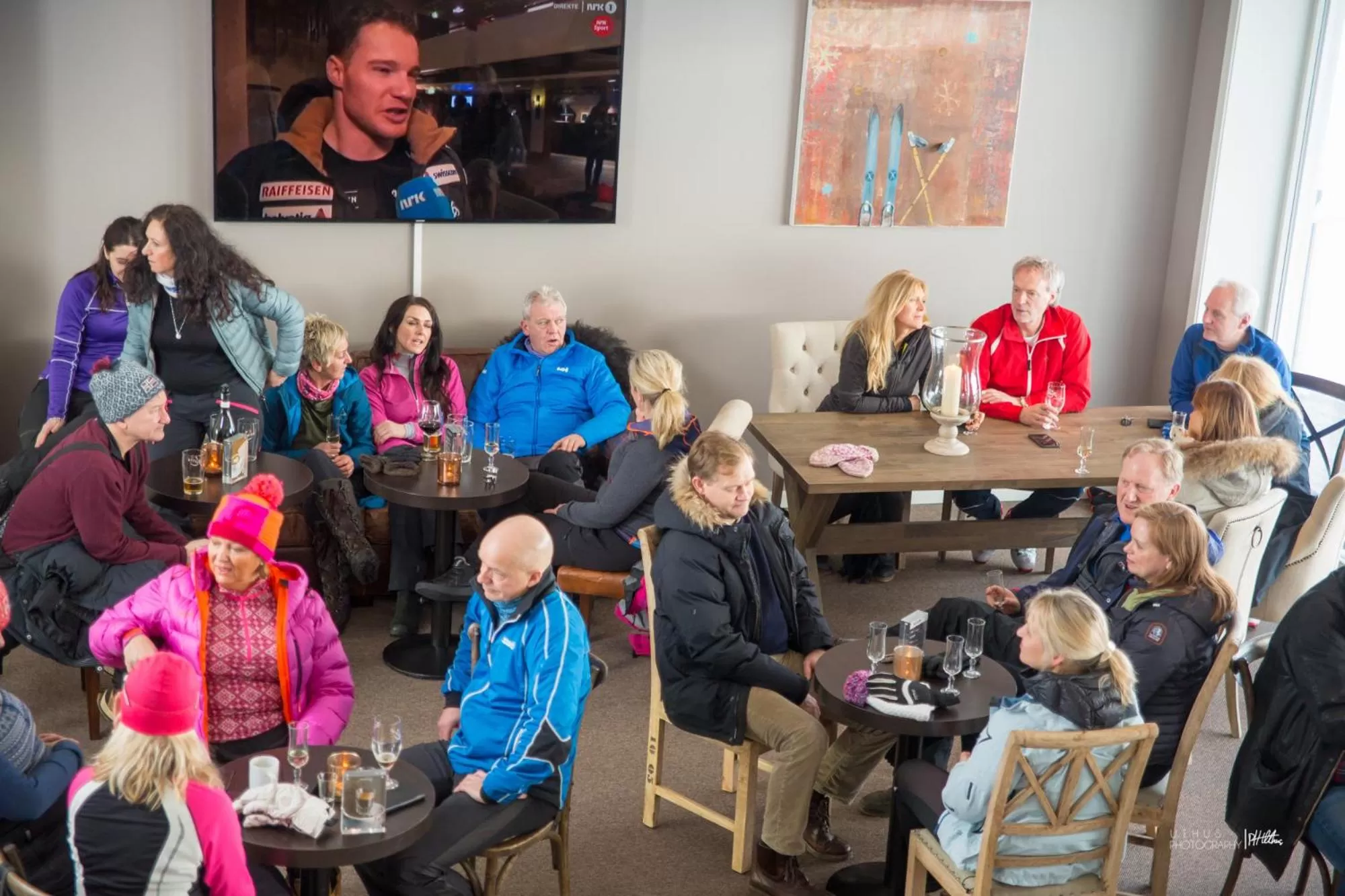 Lounge or bar in Ustedalen Hotel Geilo