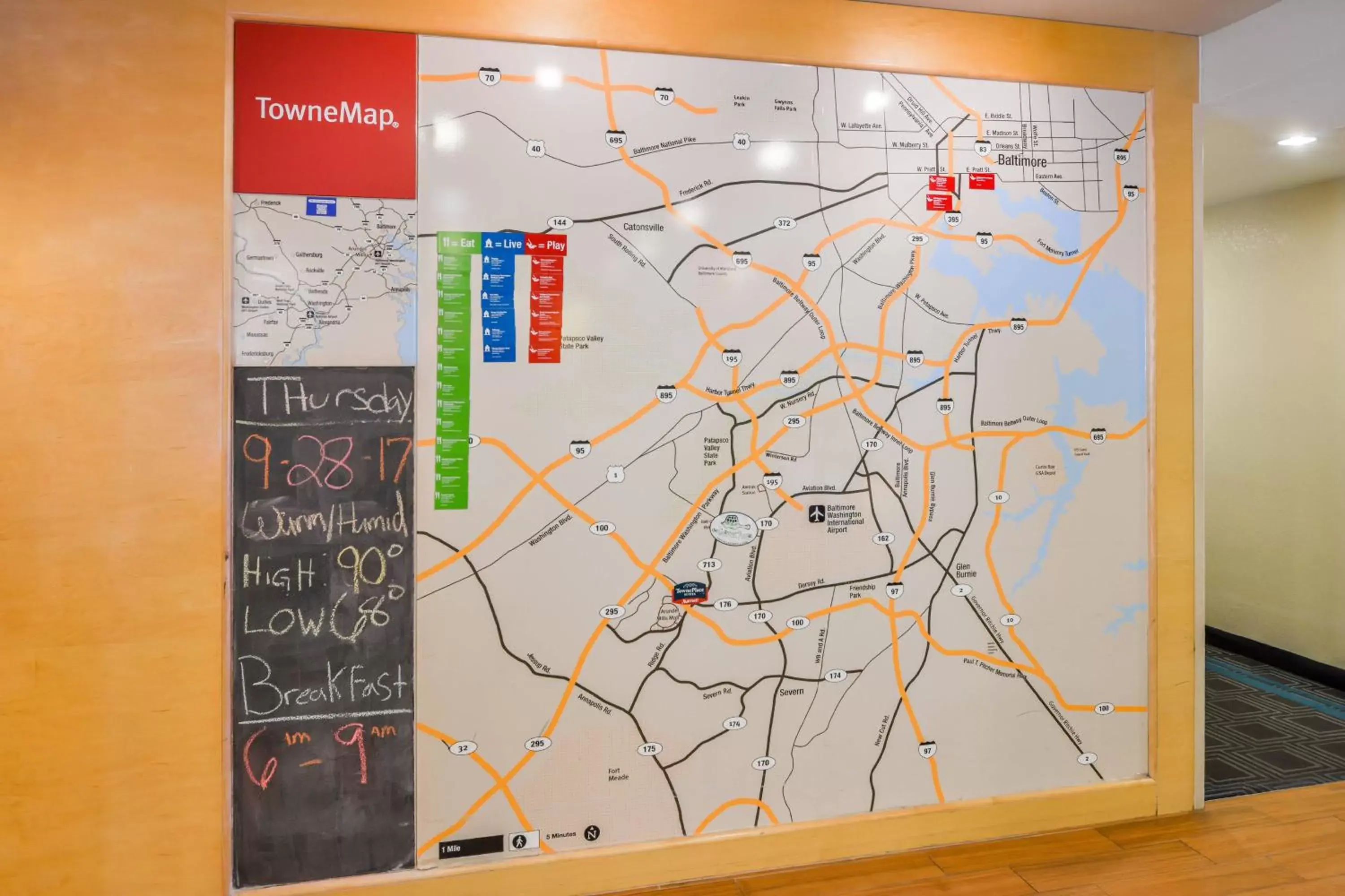 Location, Floor Plan in TownePlace Suites Arundel Mills BWI Airport