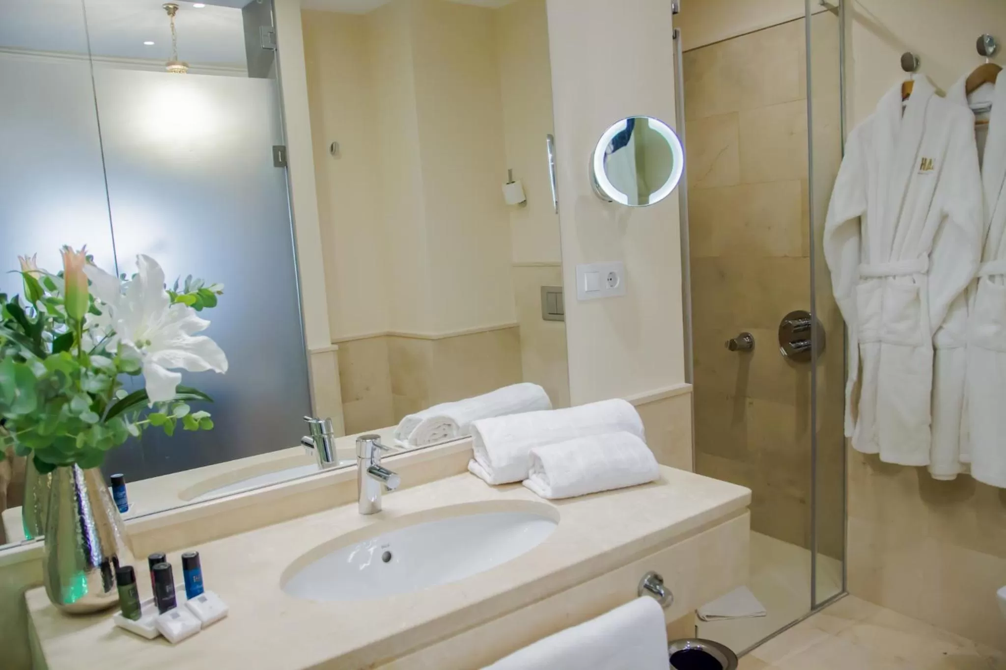 Shower in Halo Boutique Hotel