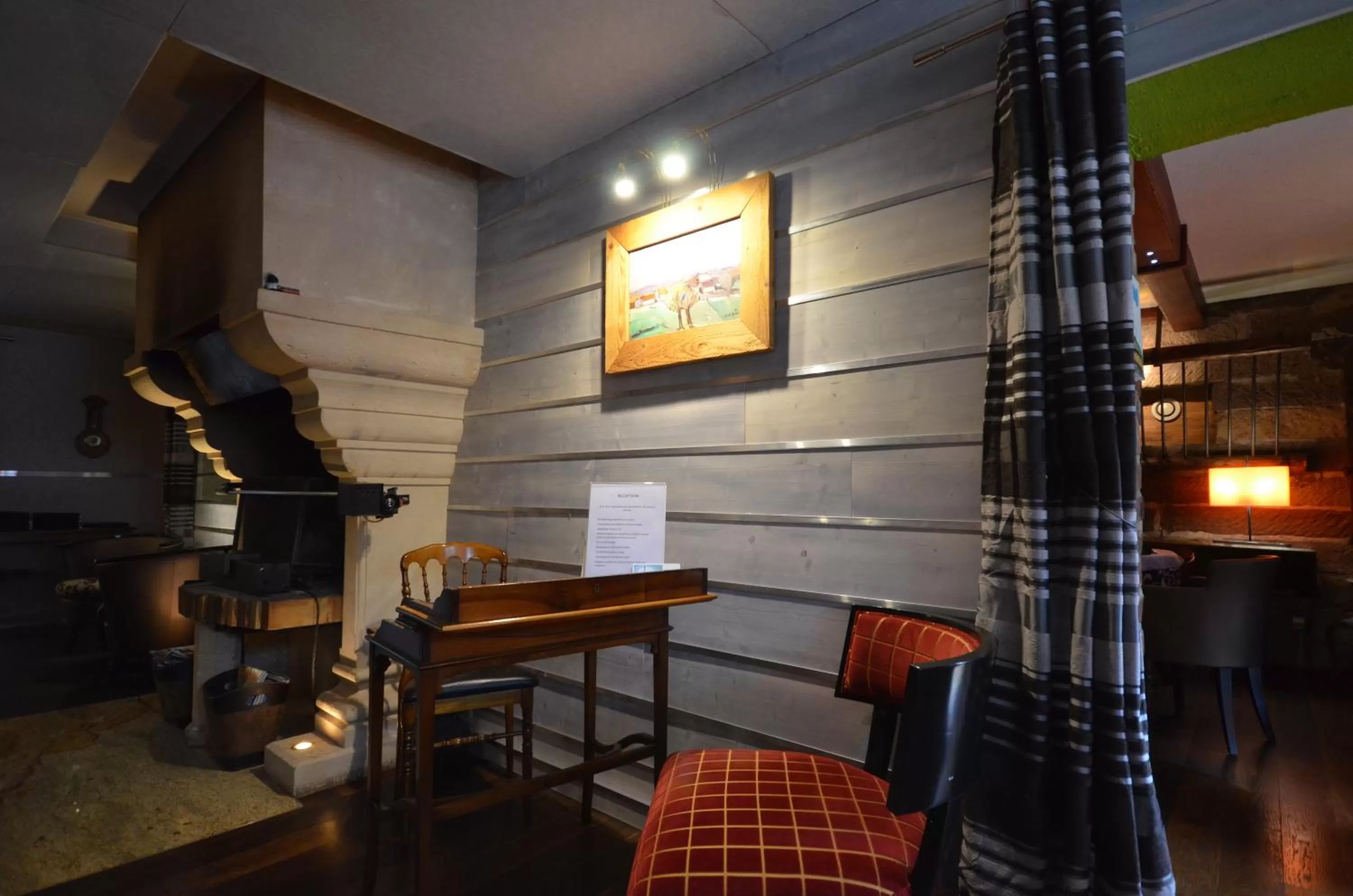 Lobby or reception, Lounge/Bar in L'Etable Gourmande