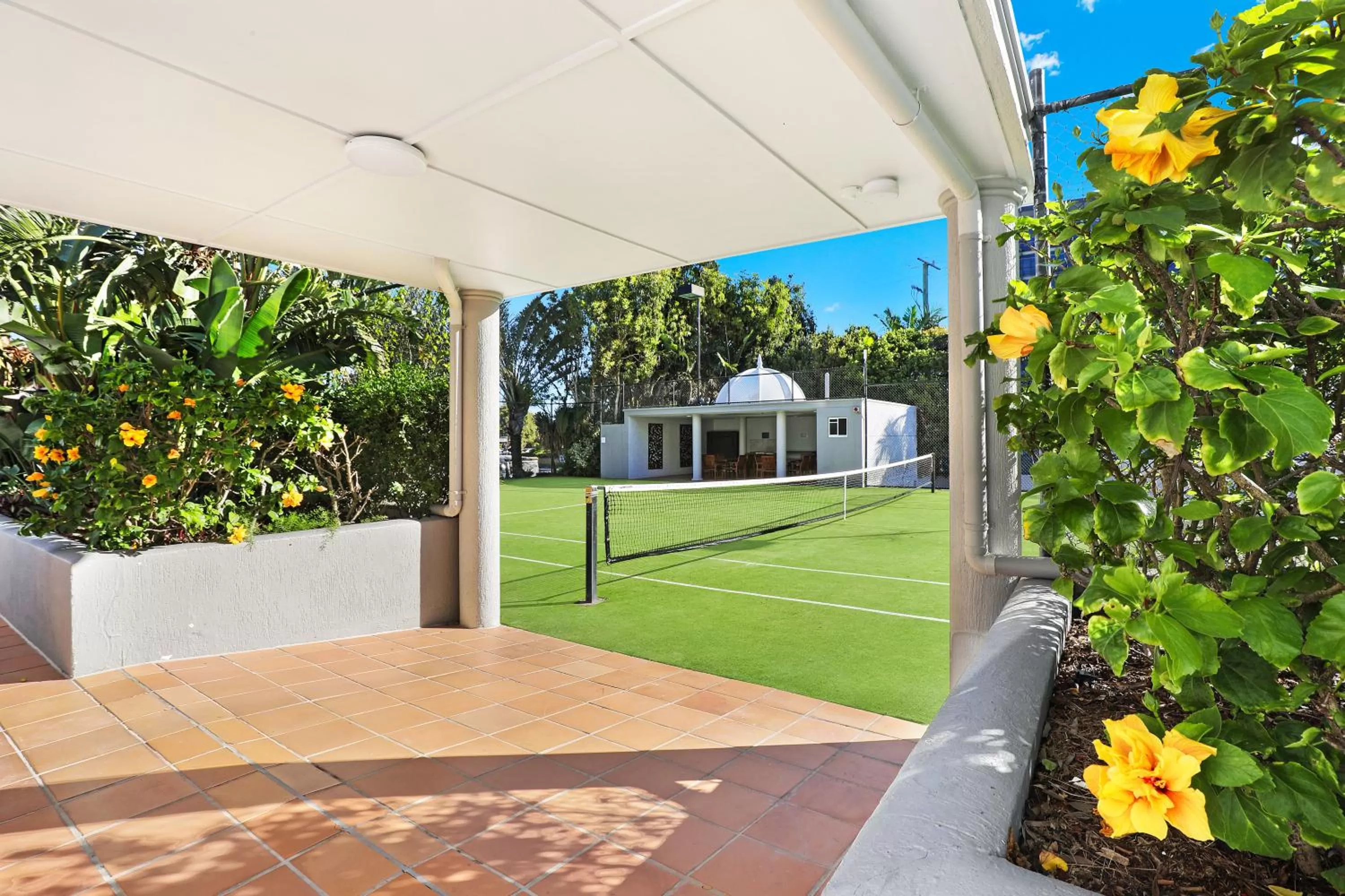 Tennis court in Beachside Resort Kawana Waters