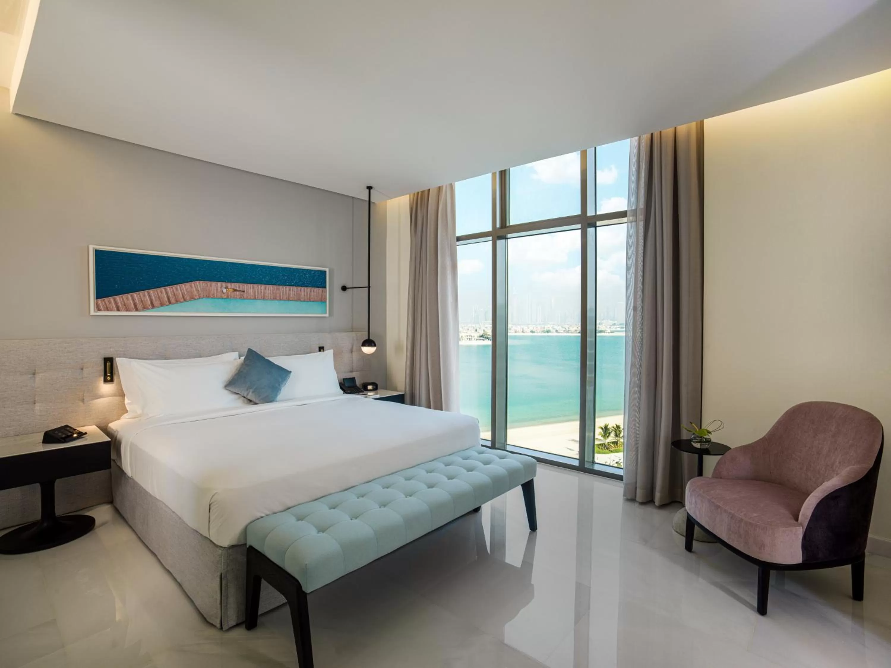 Bedroom, Bed in Th8 Palm Dubai Beach Resort Vignette Collection, an IHG hotel
