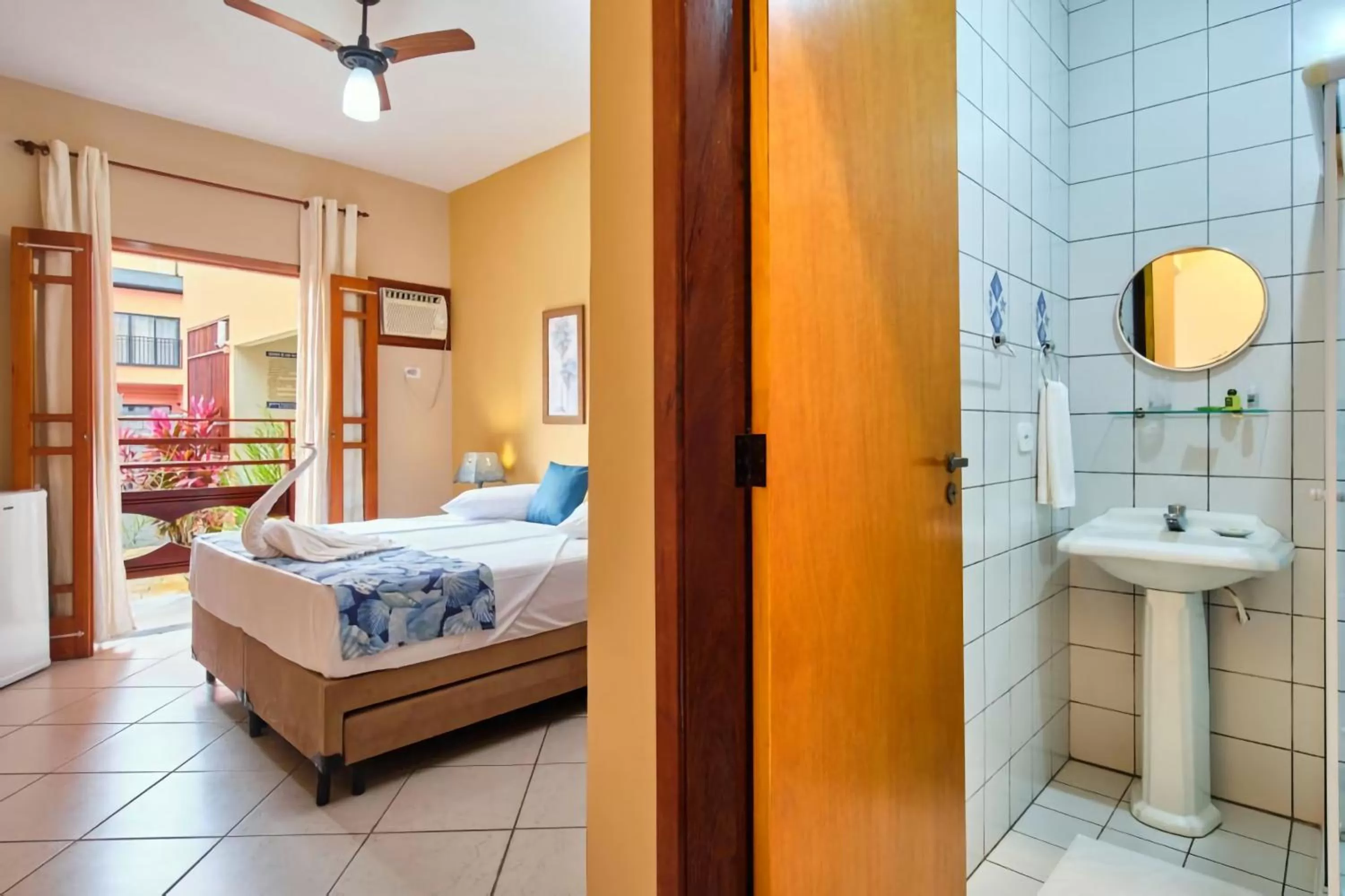 Bed in Pousada Mar Azul