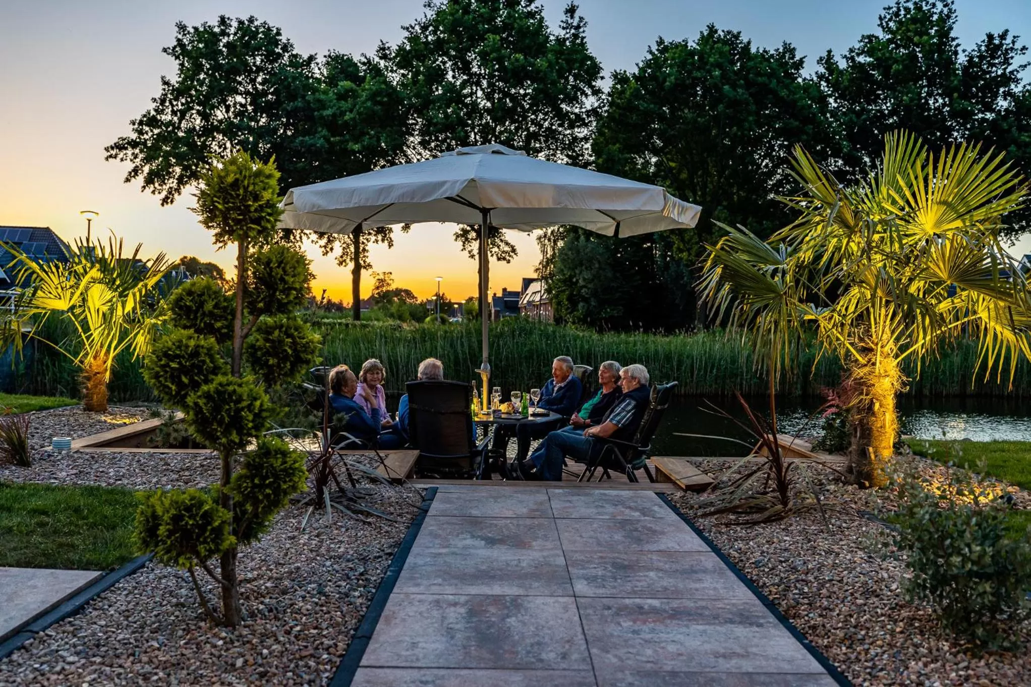 Natural landscape in B&B de Wiekeborg