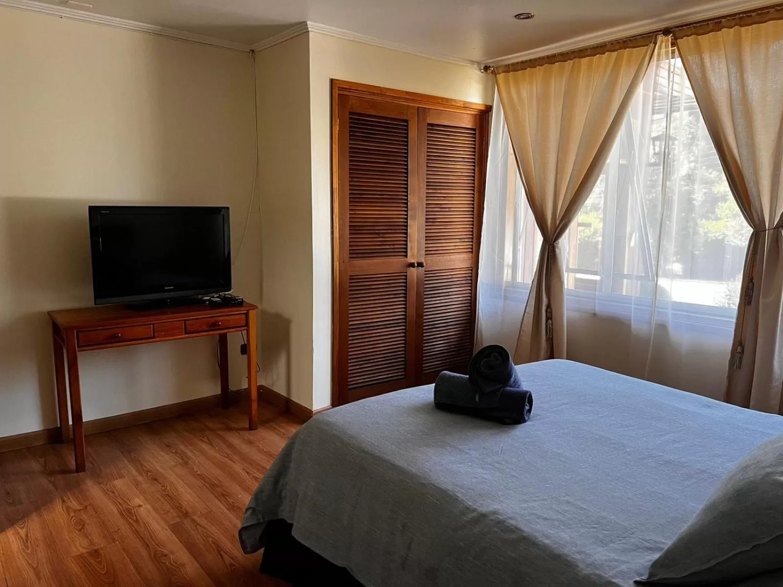 Bed in Hotel y Cabañas Villarrica