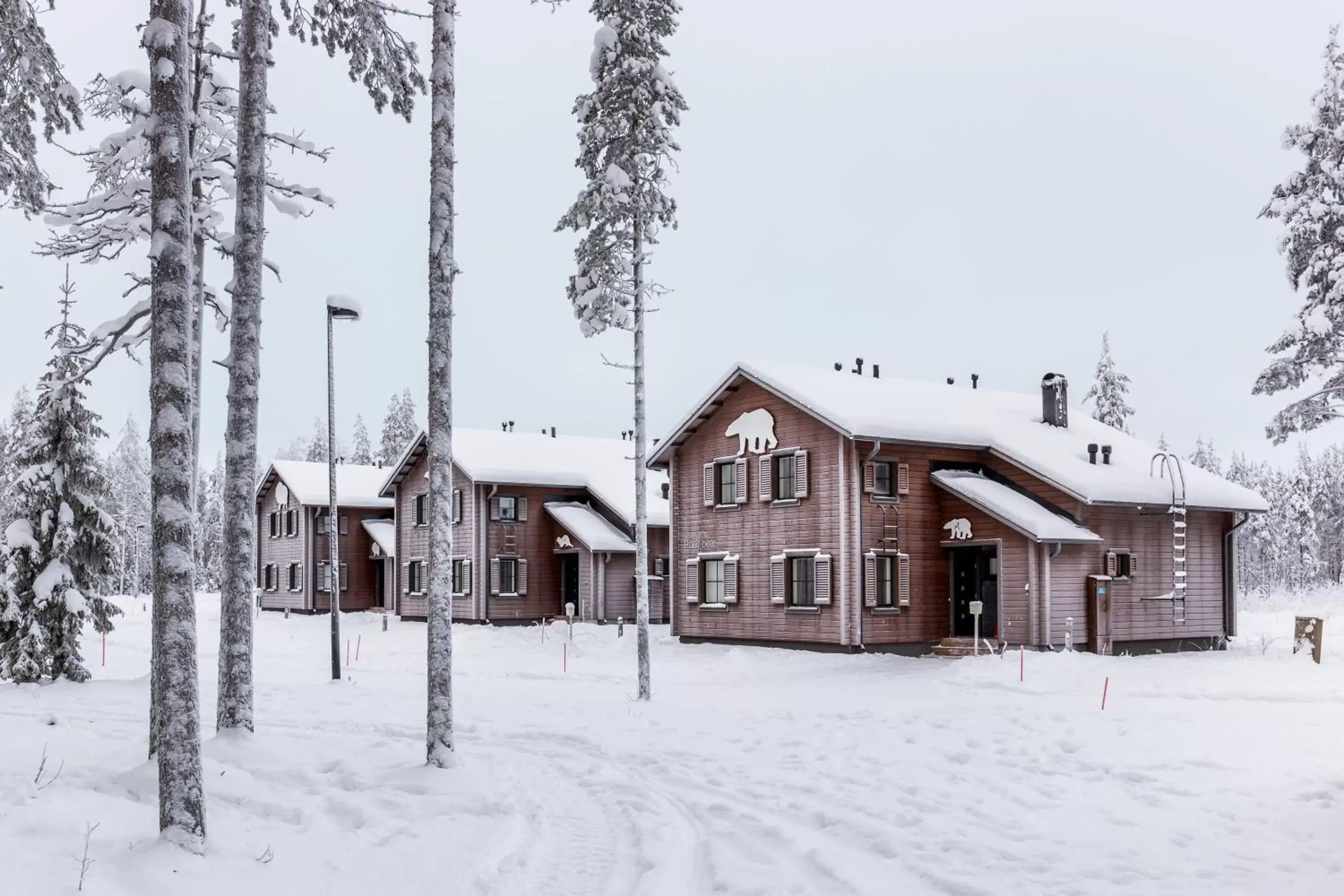 Property building, Winter in Ranua Resort Holiday Villas