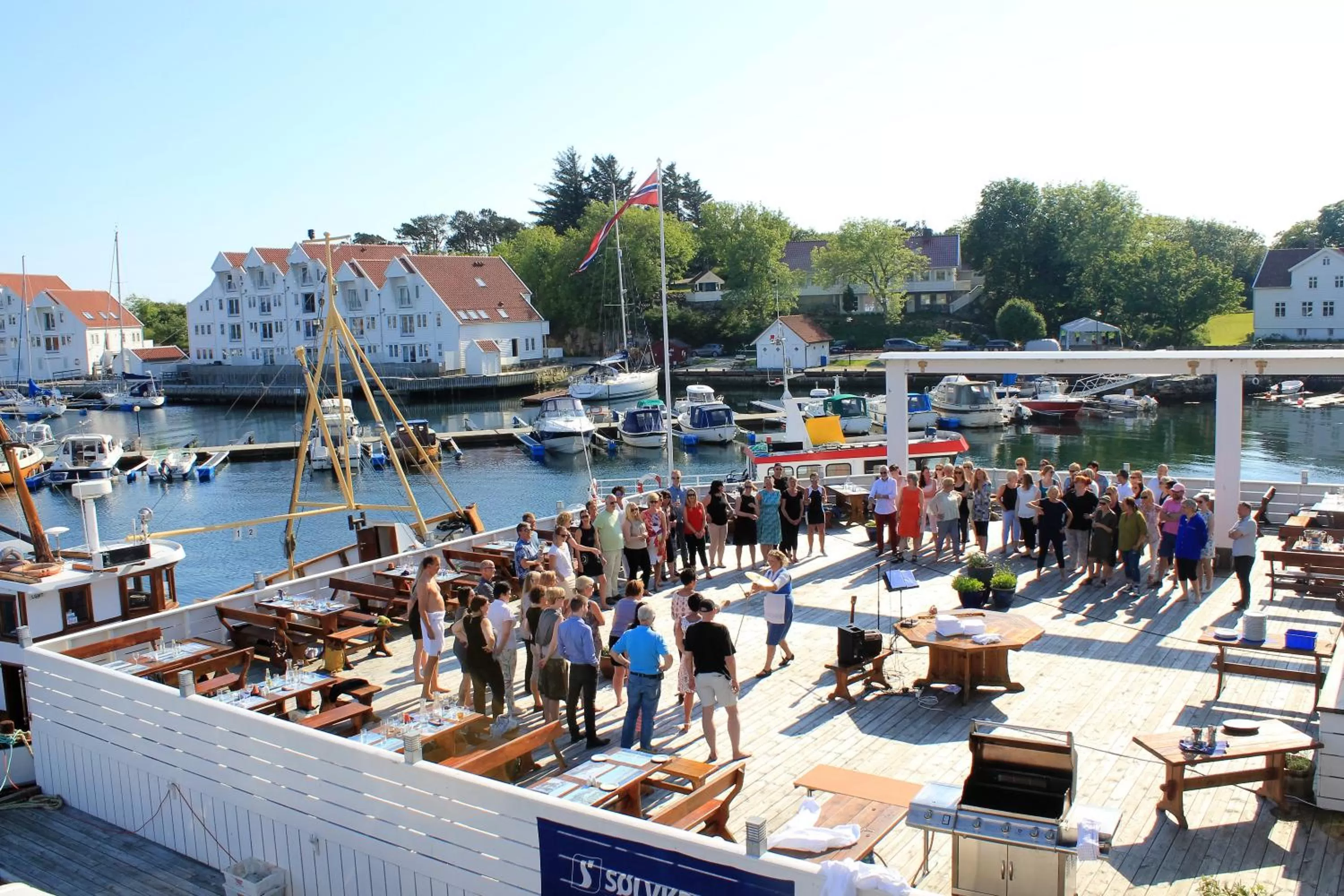 Balcony/Terrace in Hummeren Hotel