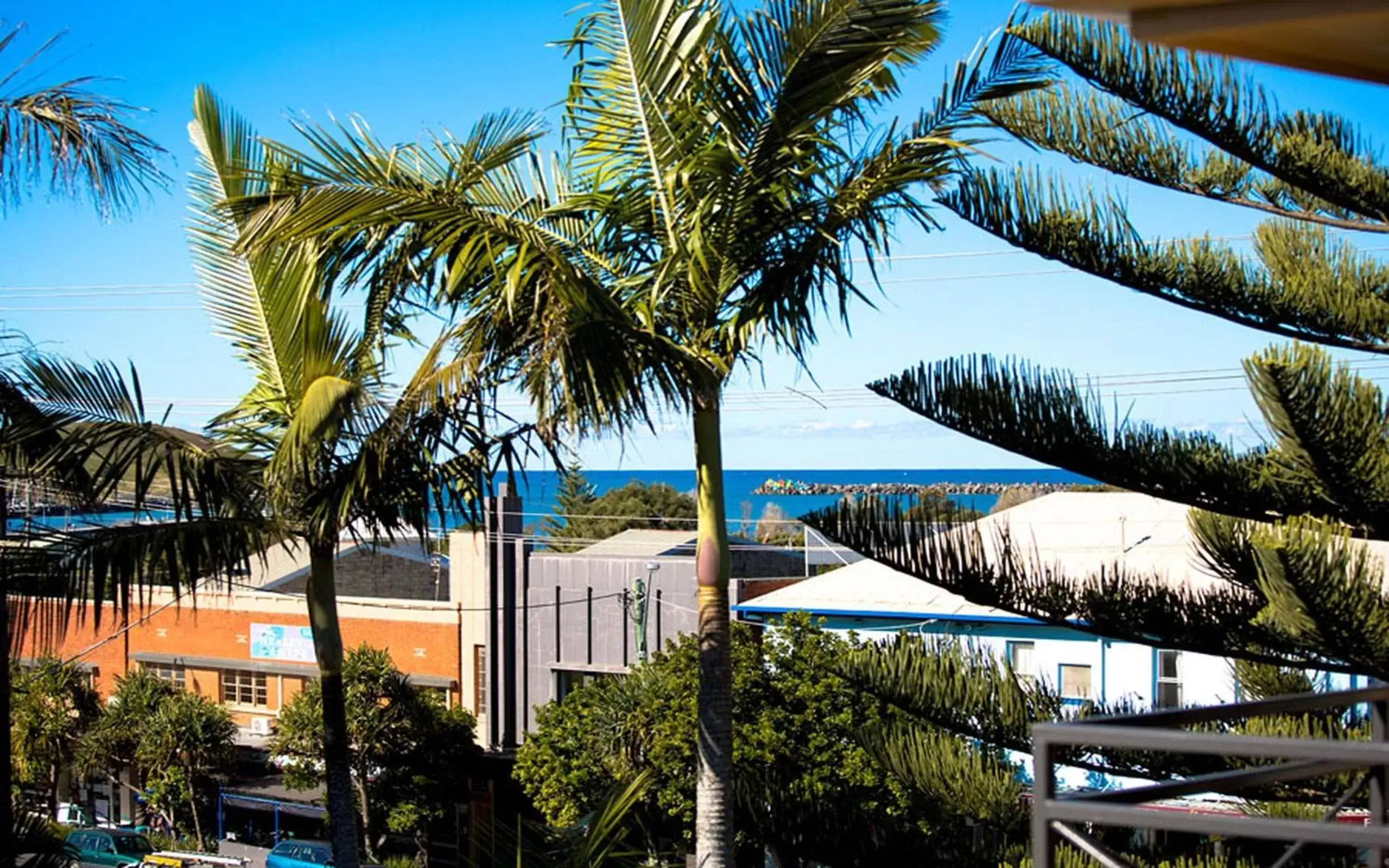 View (from property/room), Pool View in Caribbean Motel