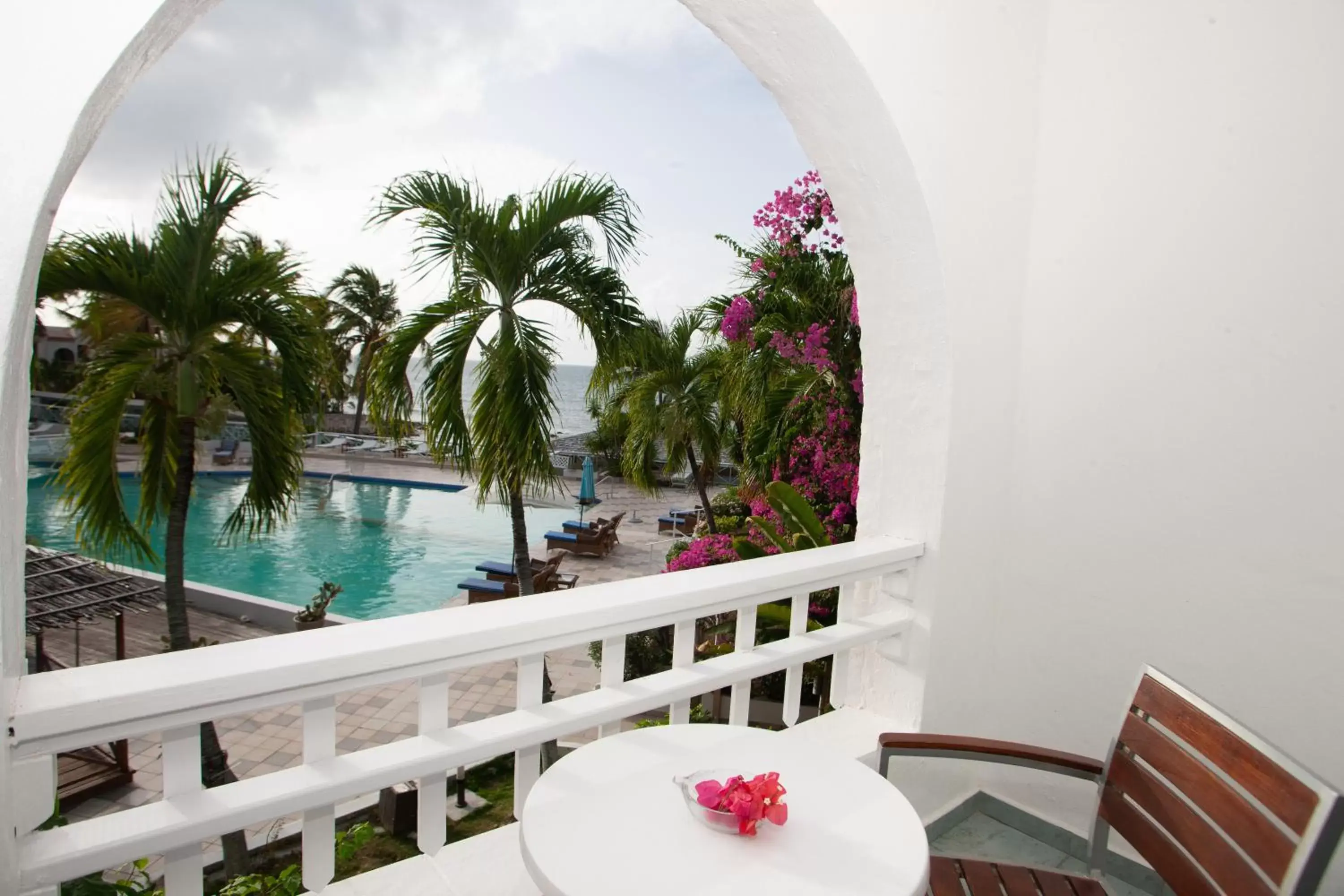 Balcony/Terrace, Pool View in Ocean Point Resort & Spa Adults Only