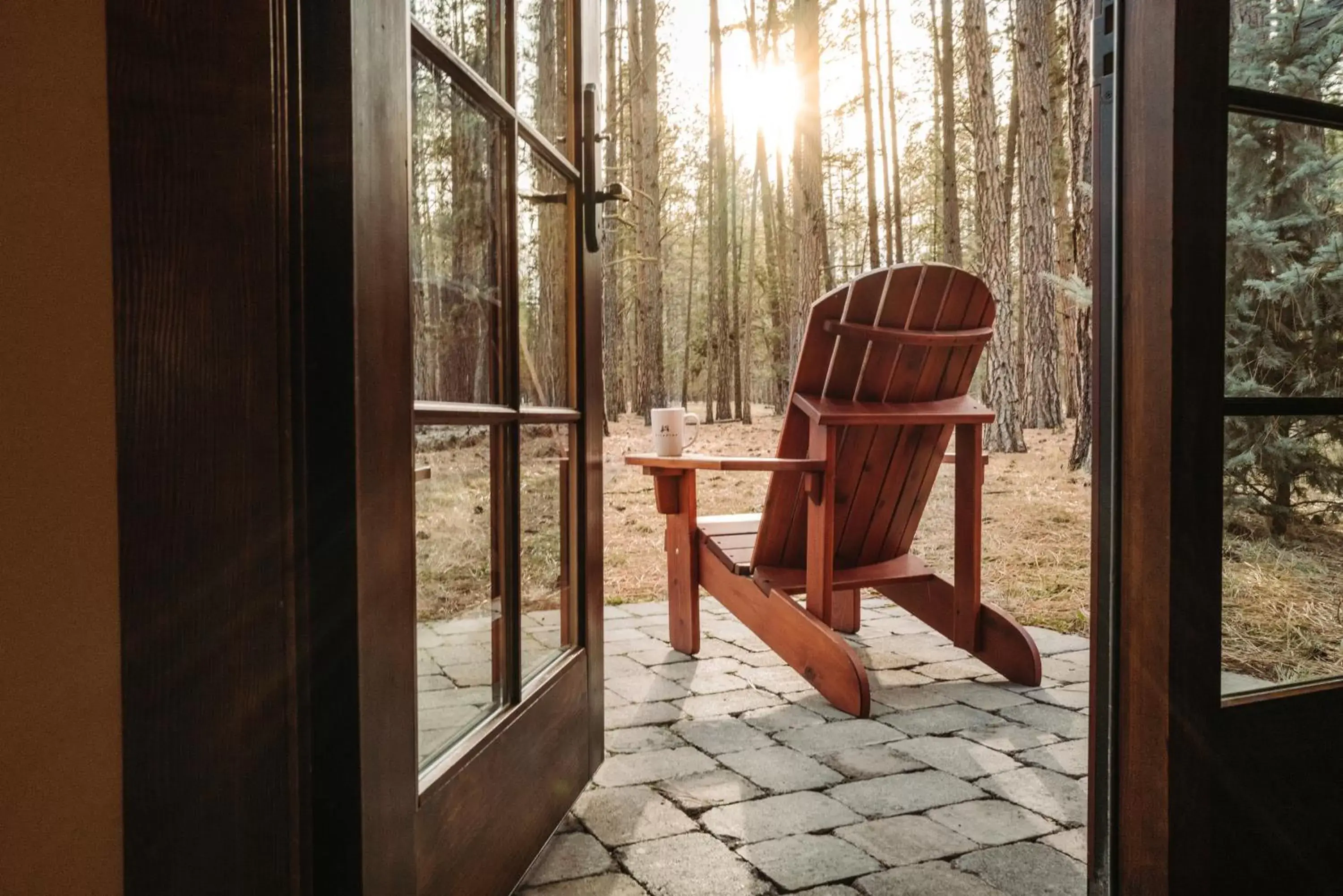 Patio in FivePine Lodge