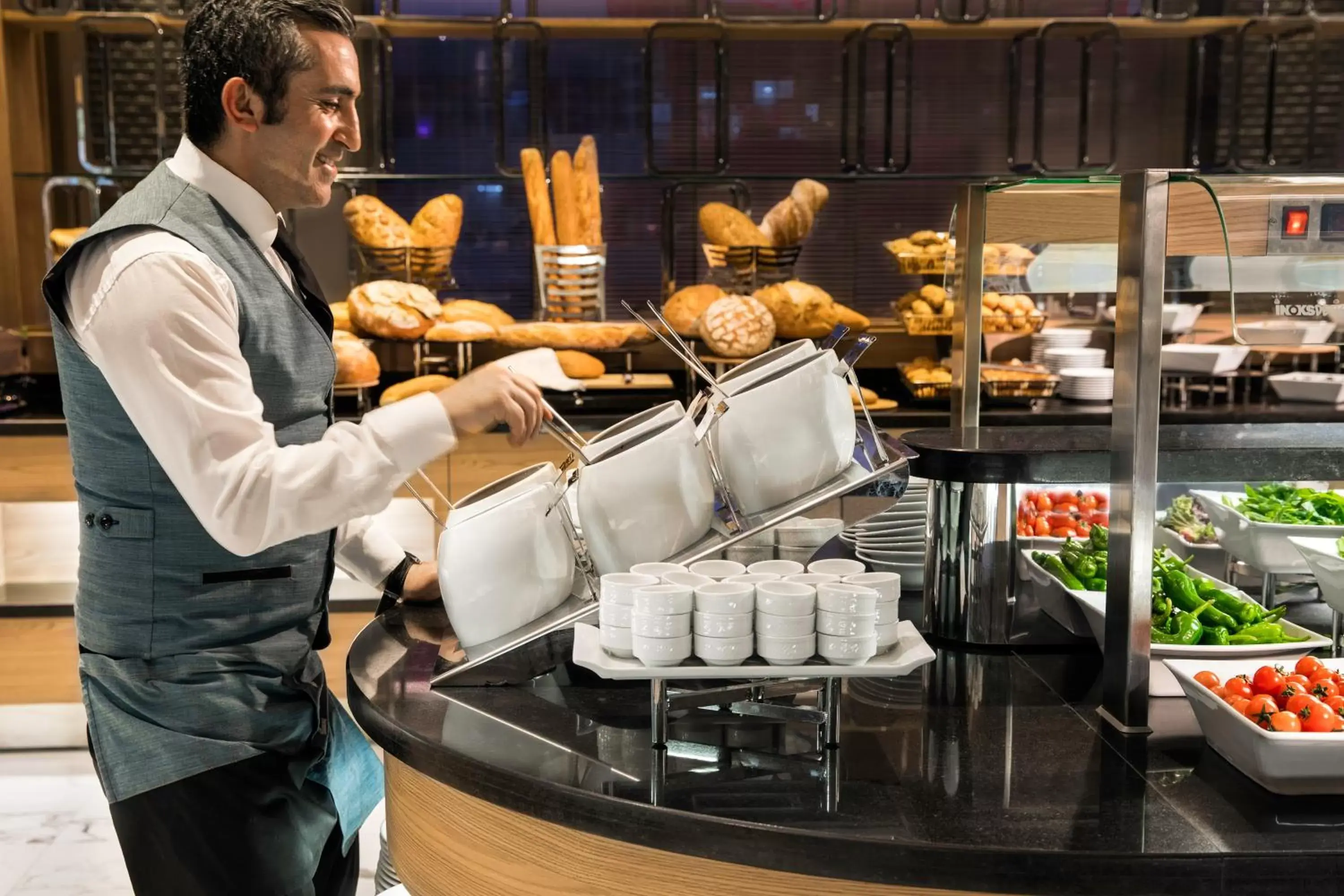 Buffet breakfast in Lionel Hotel Istanbul