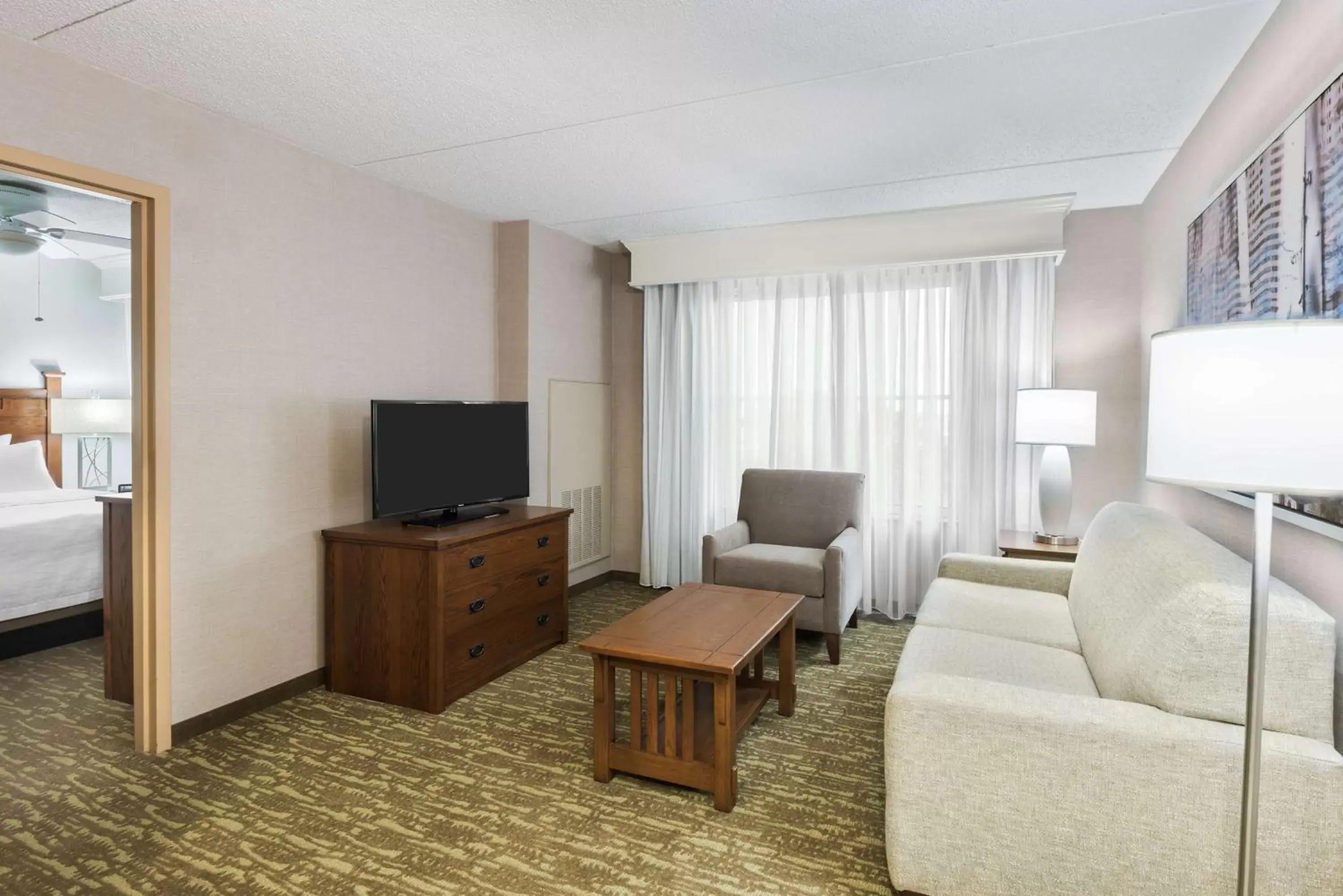 Bedroom, Seating Area in Homewood Suites by Hilton Buffalo-Amherst