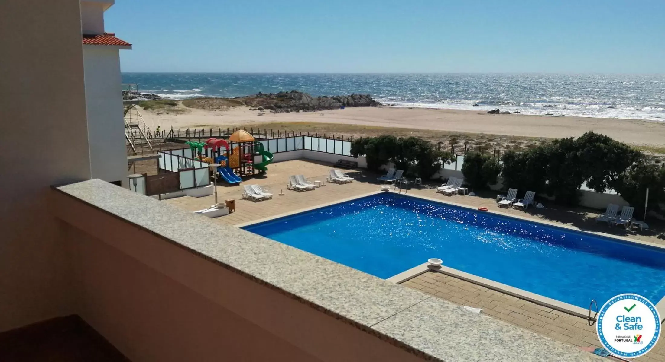 Balcony/Terrace, Pool View in Hotel Santo Andre
