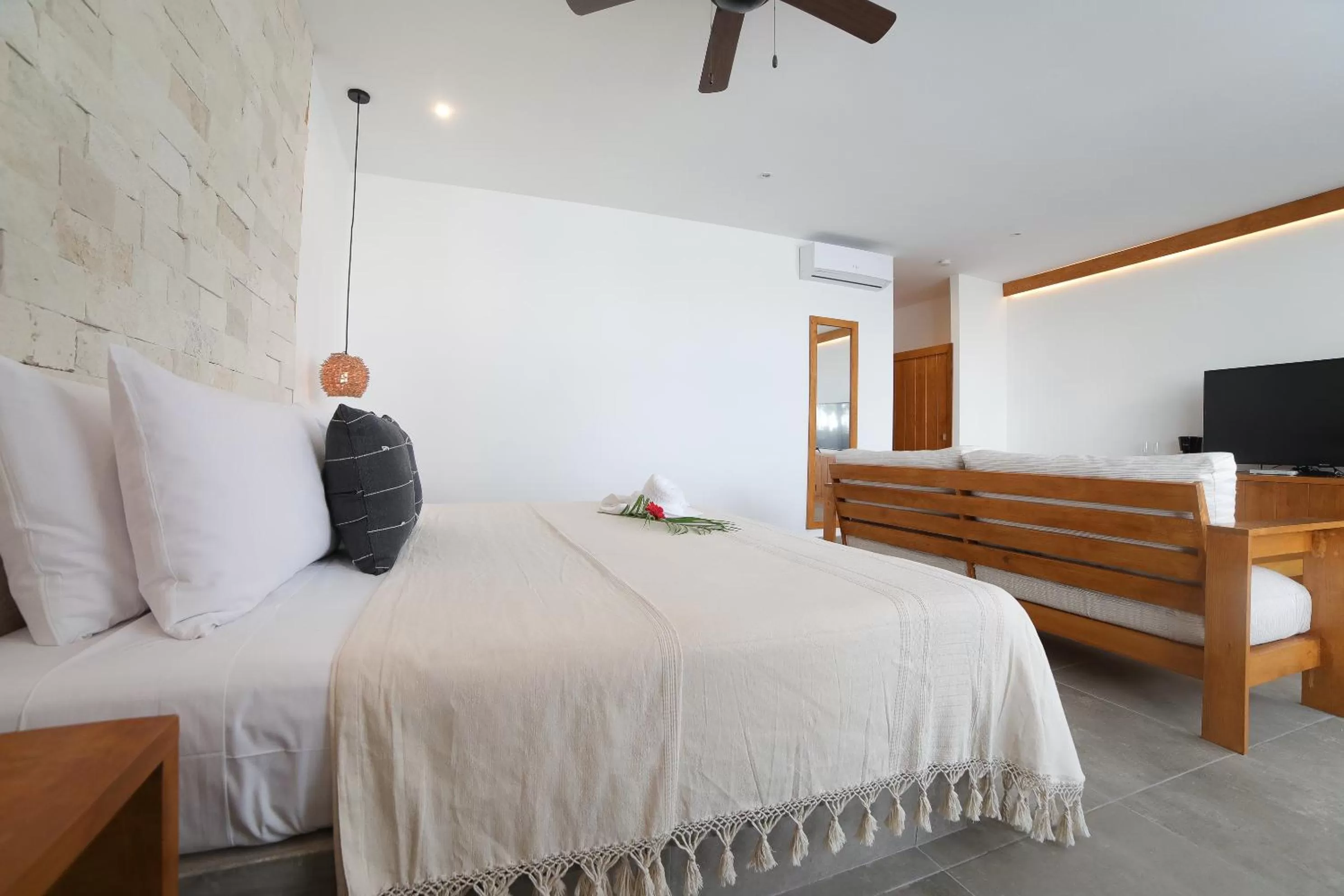 Photo of the whole room, Bed in Hotel Blanco Tulum Adults Only