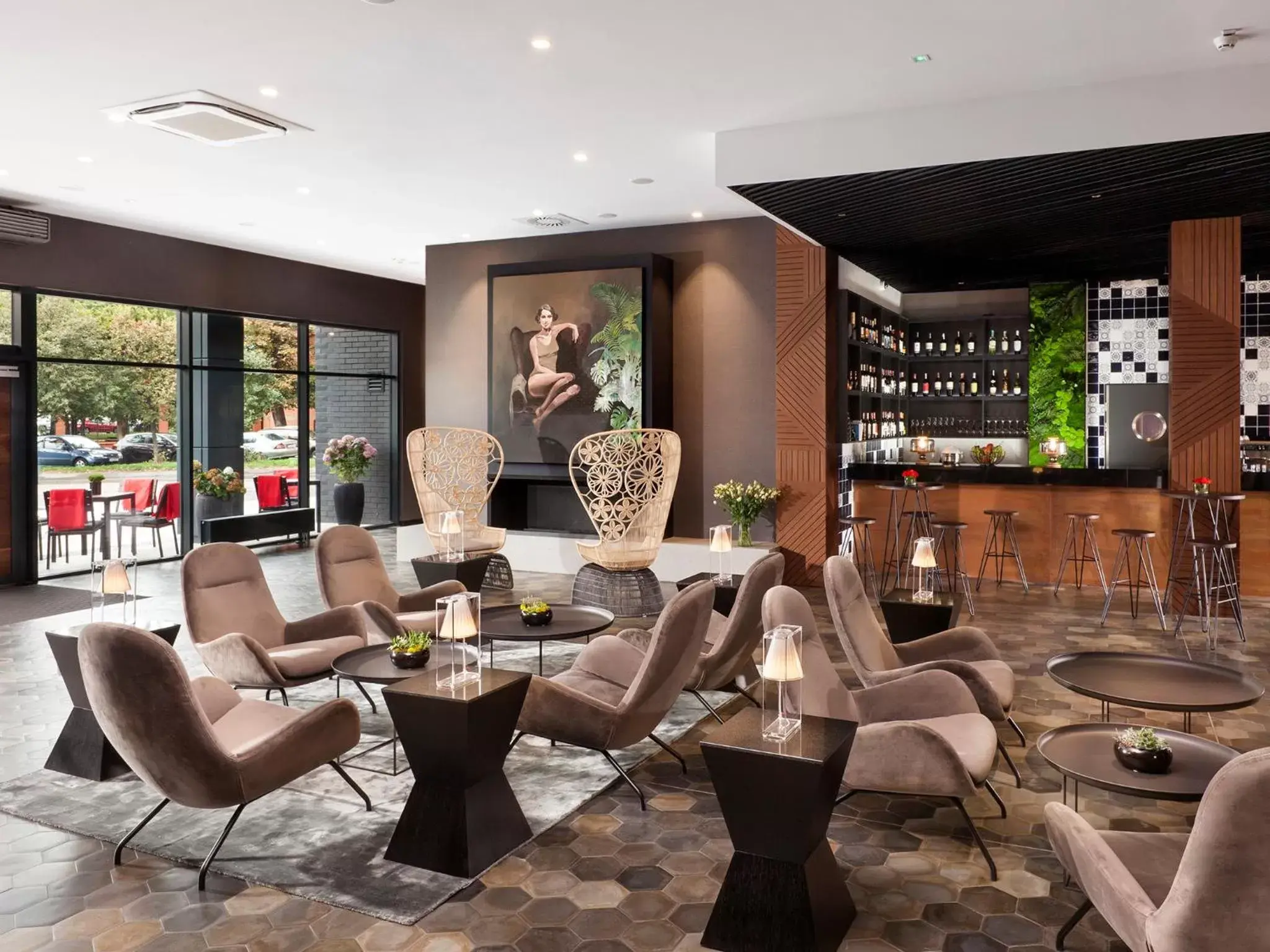 Lobby or reception, Lounge/Bar in Hotel Sadova