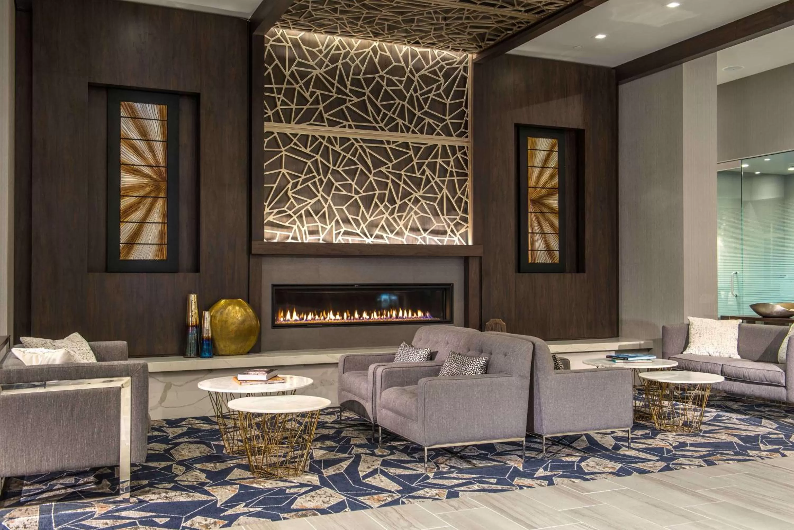 Lobby or reception in Hilton Garden Inn Foxborough Patriot Place