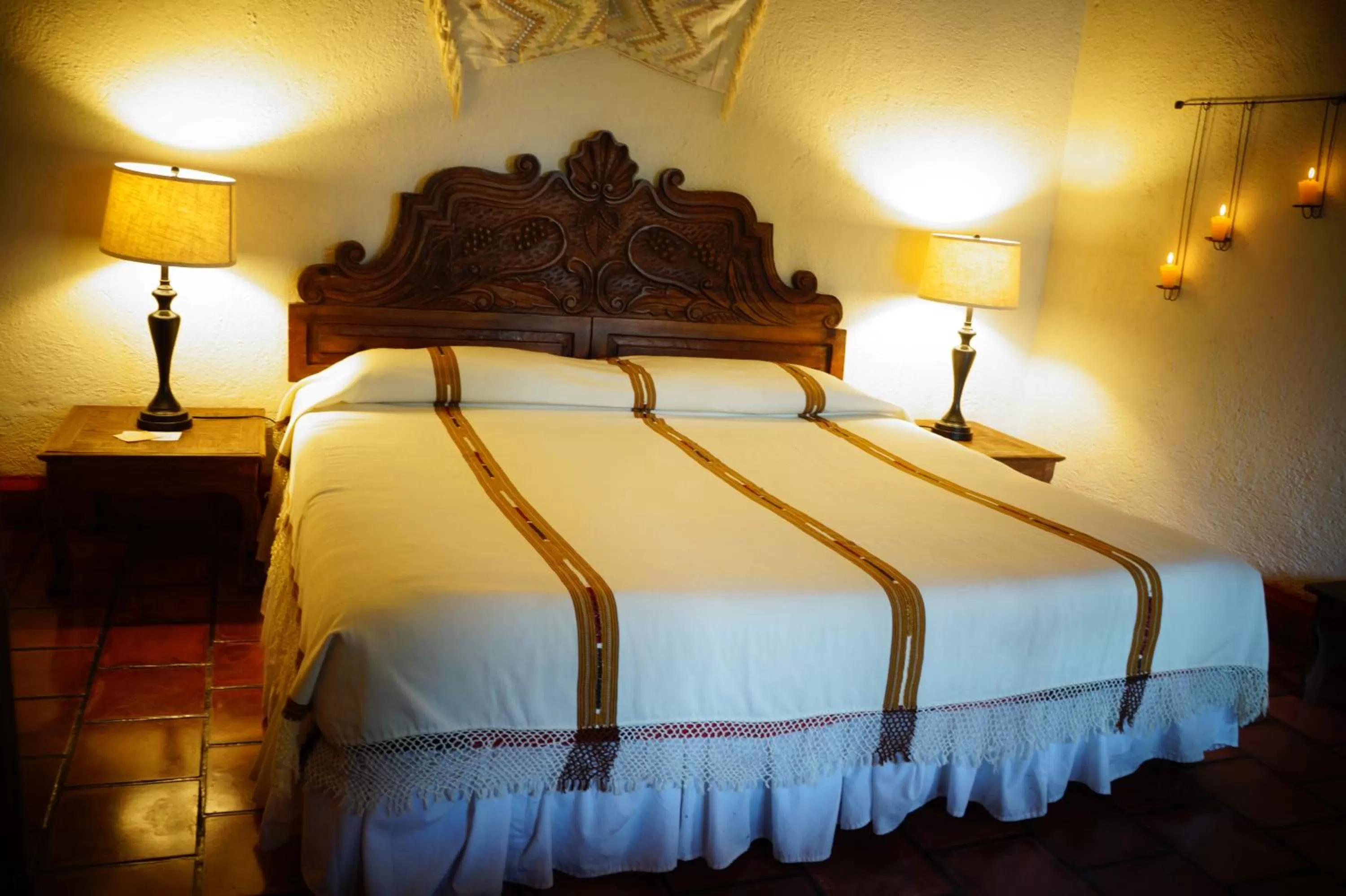 Bed in Hotel Toliman