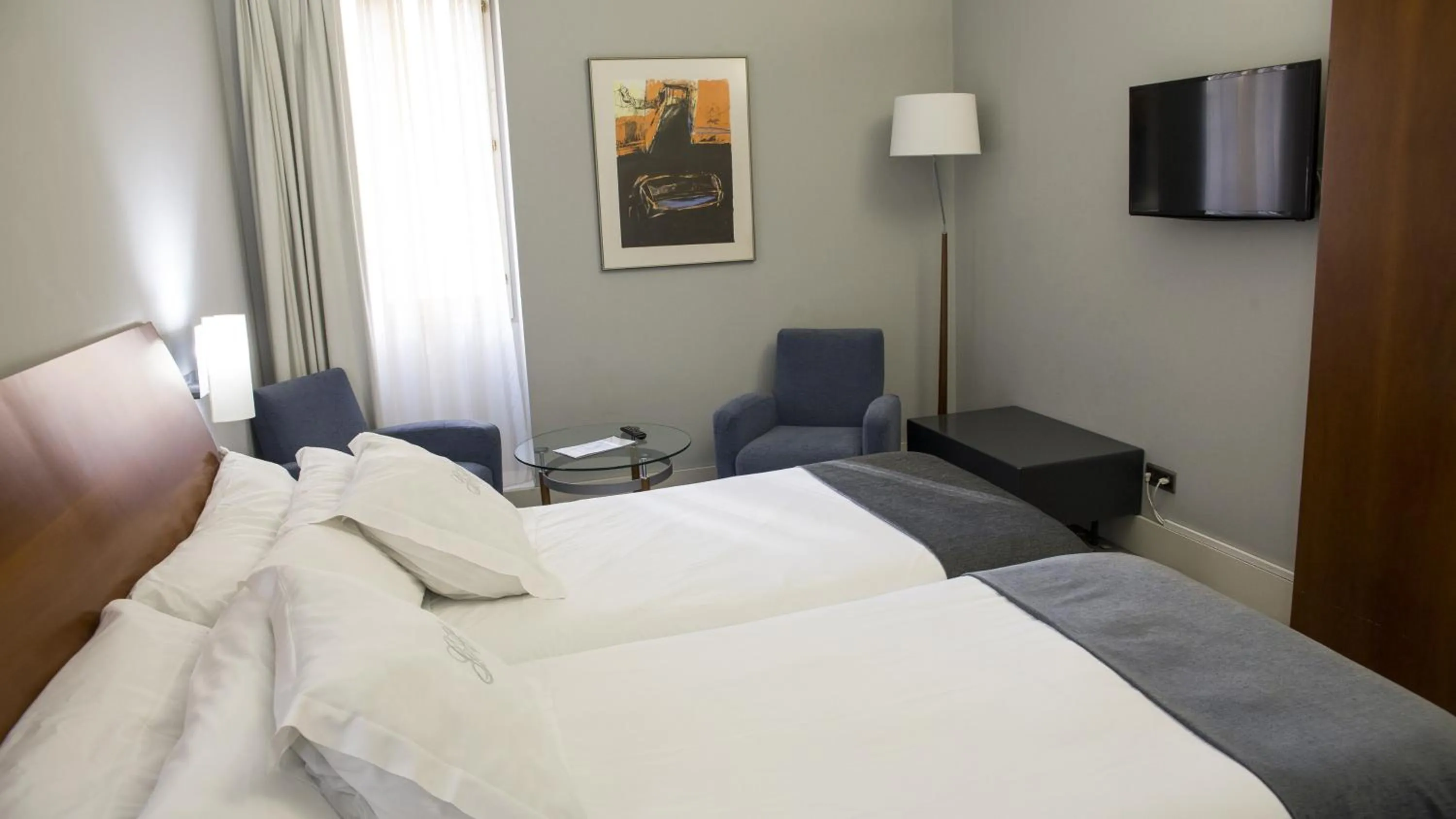 Decorative detail, Bed in Gran Hotel Albacete