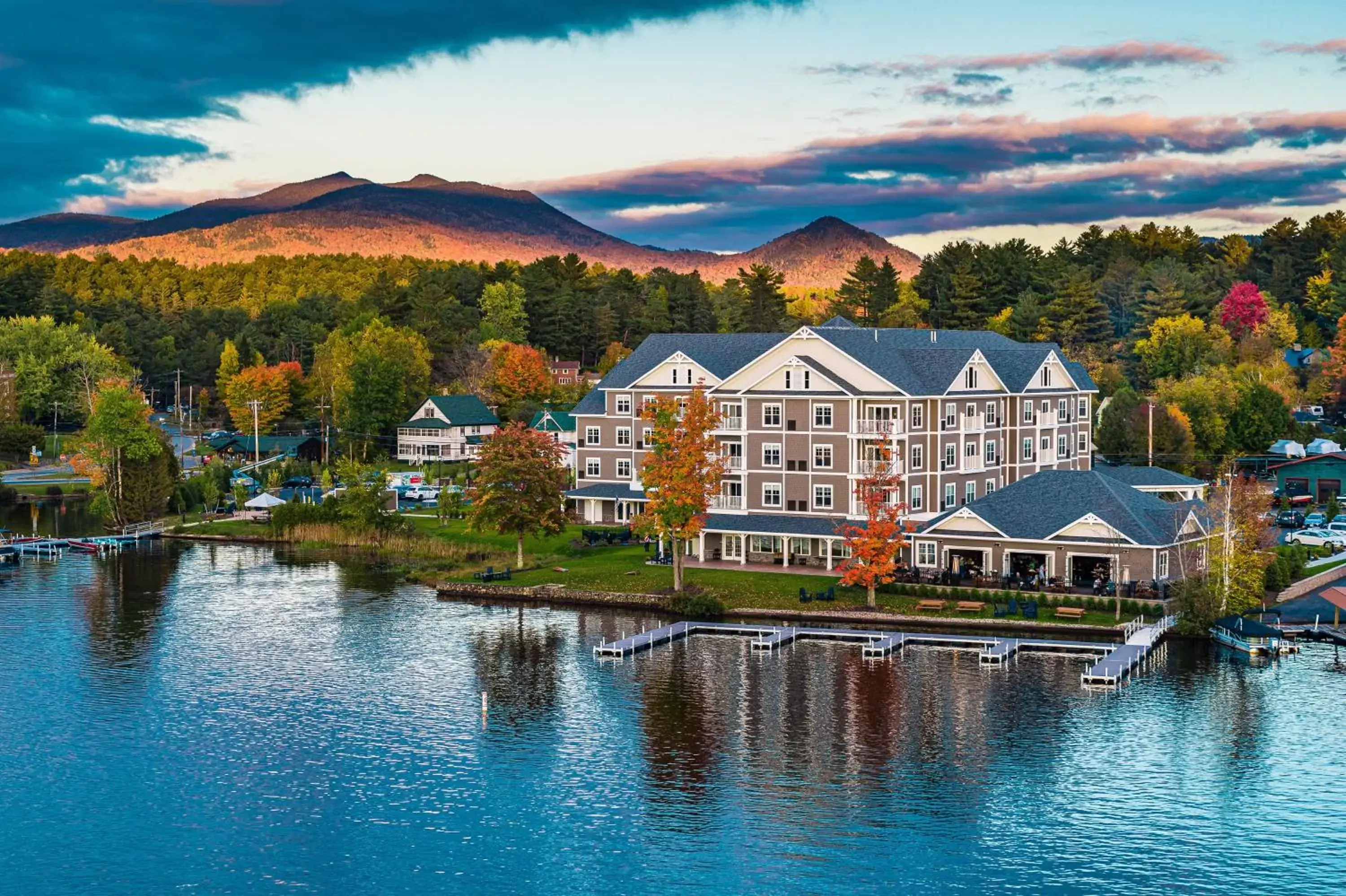Property building in Saranac Waterfront Lodge