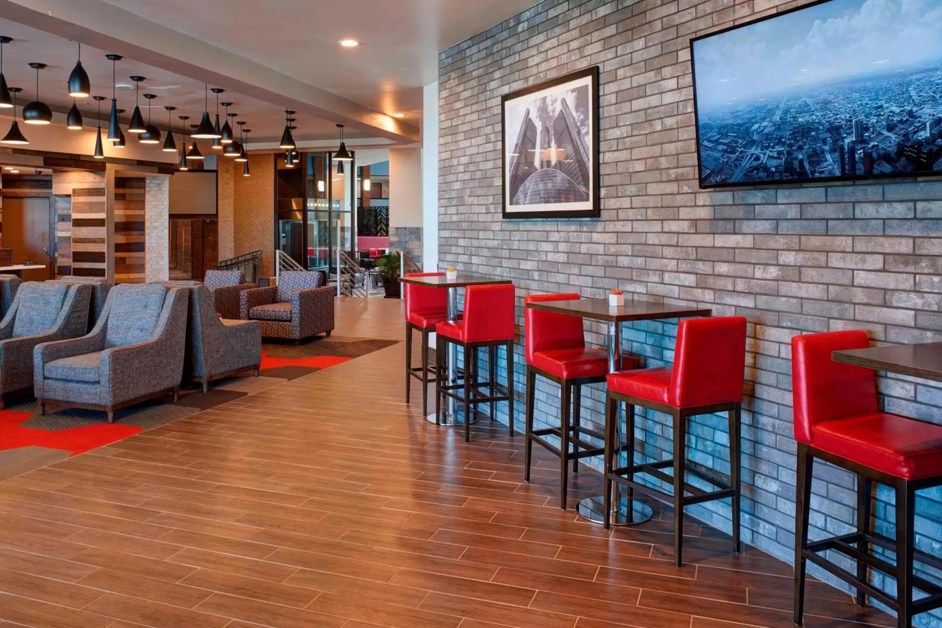 Lobby or reception, Lounge/Bar in Four Points by Sheraton Detroit Novi