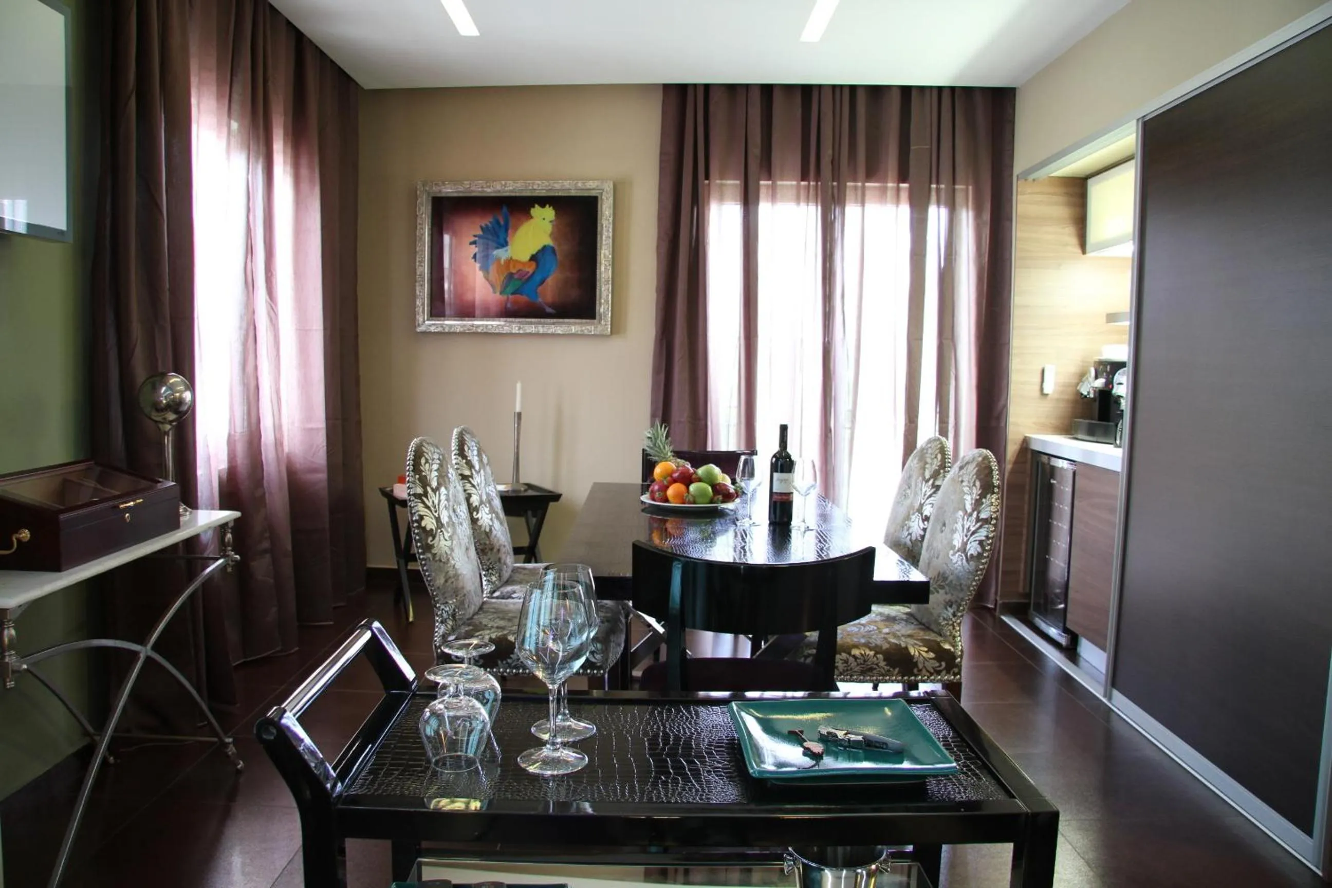 Dining area in Andromeda Suites
