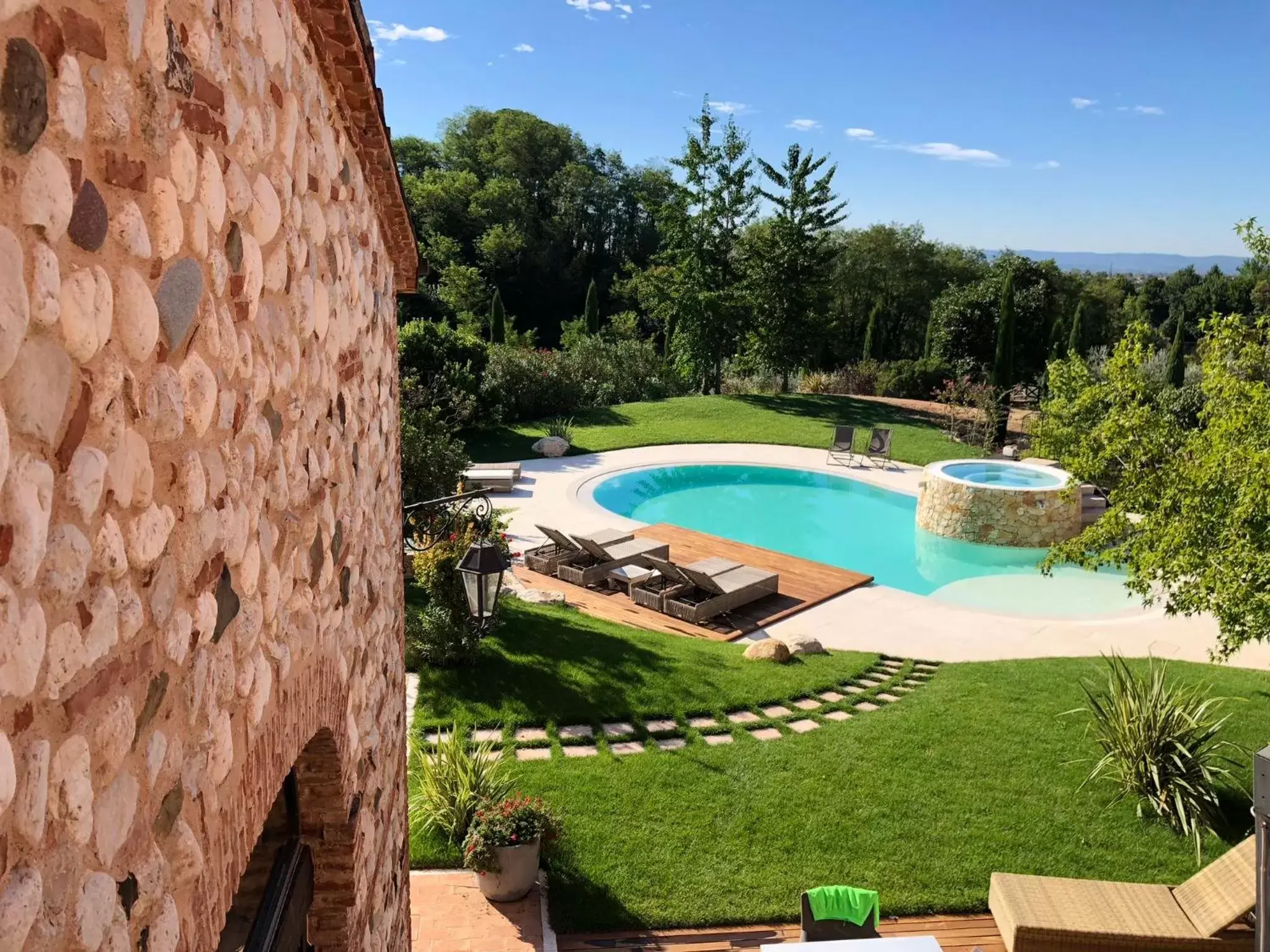 Pool View in Borghetto San Biagio Relais Agriturismo