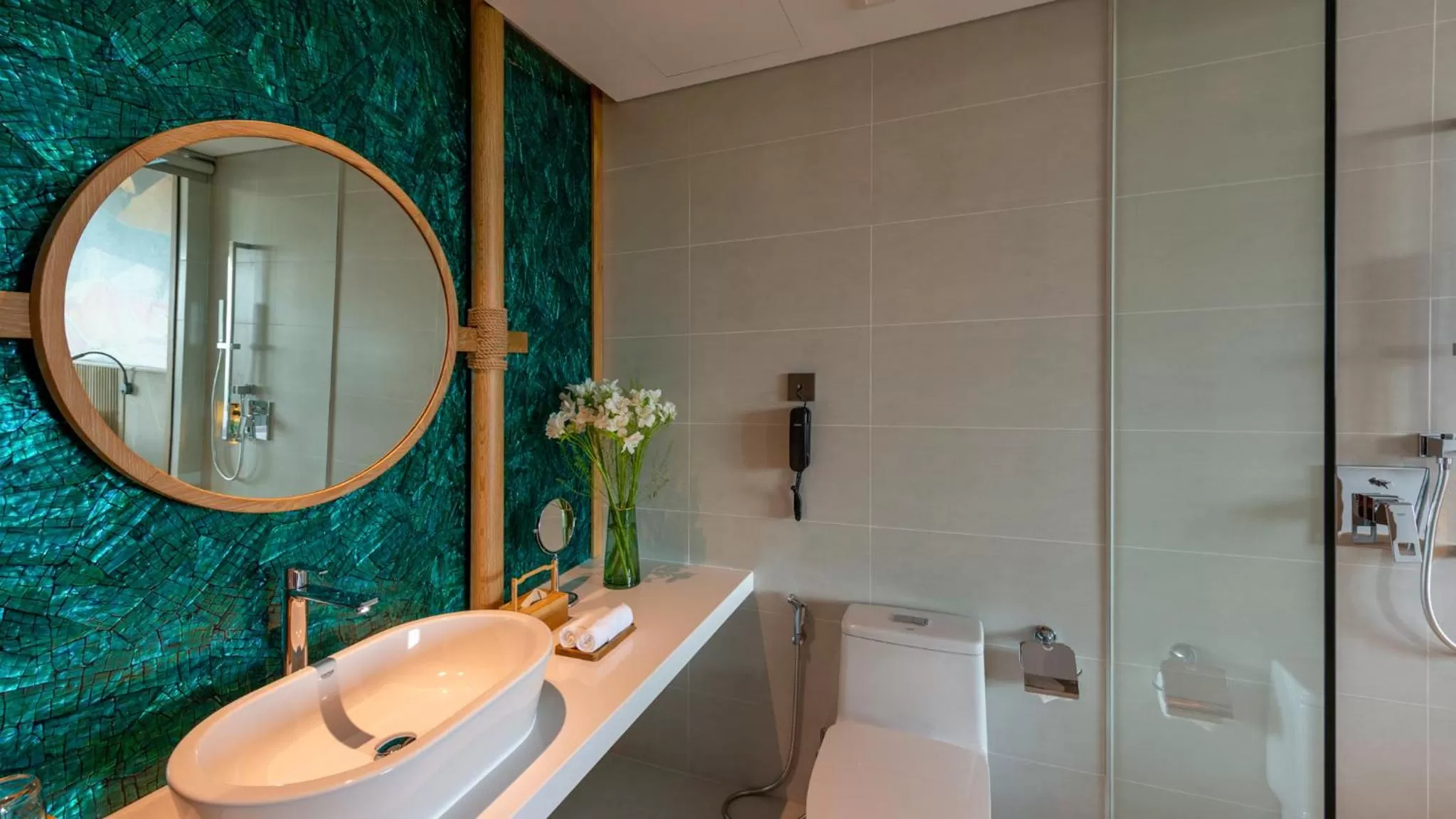 Shower in Bellerive Hoi An Resort and Spa