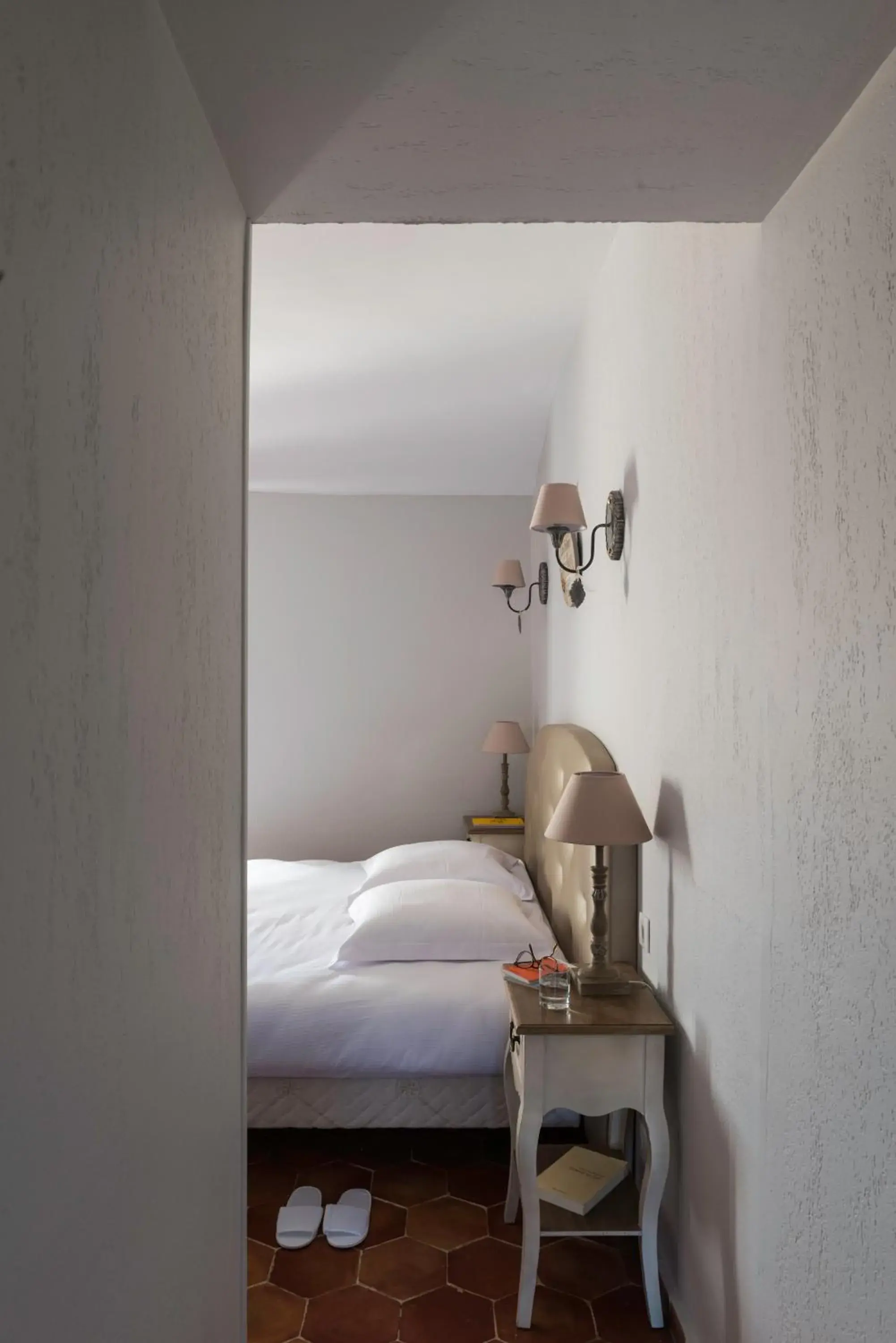 Decorative detail, Bed in Mas des Romarins, The Originals Relais Decorative detail, Bed in Mas des Romarins, The Originals Relais