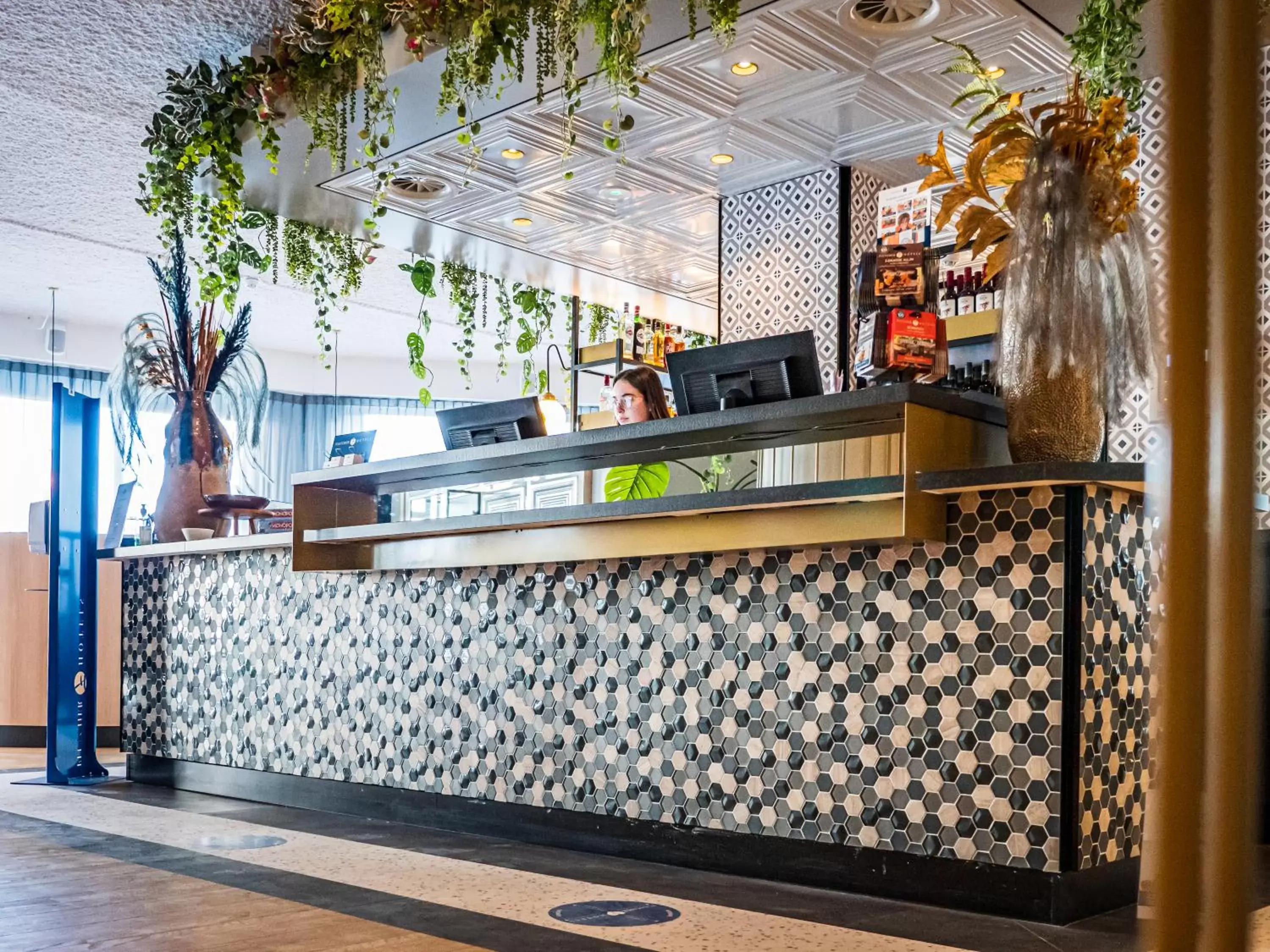 Lobby or reception in Fletcher Hotel-Restaurant Scheveningen Lobby or reception in Fletcher Hotel-Restaurant Scheveningen