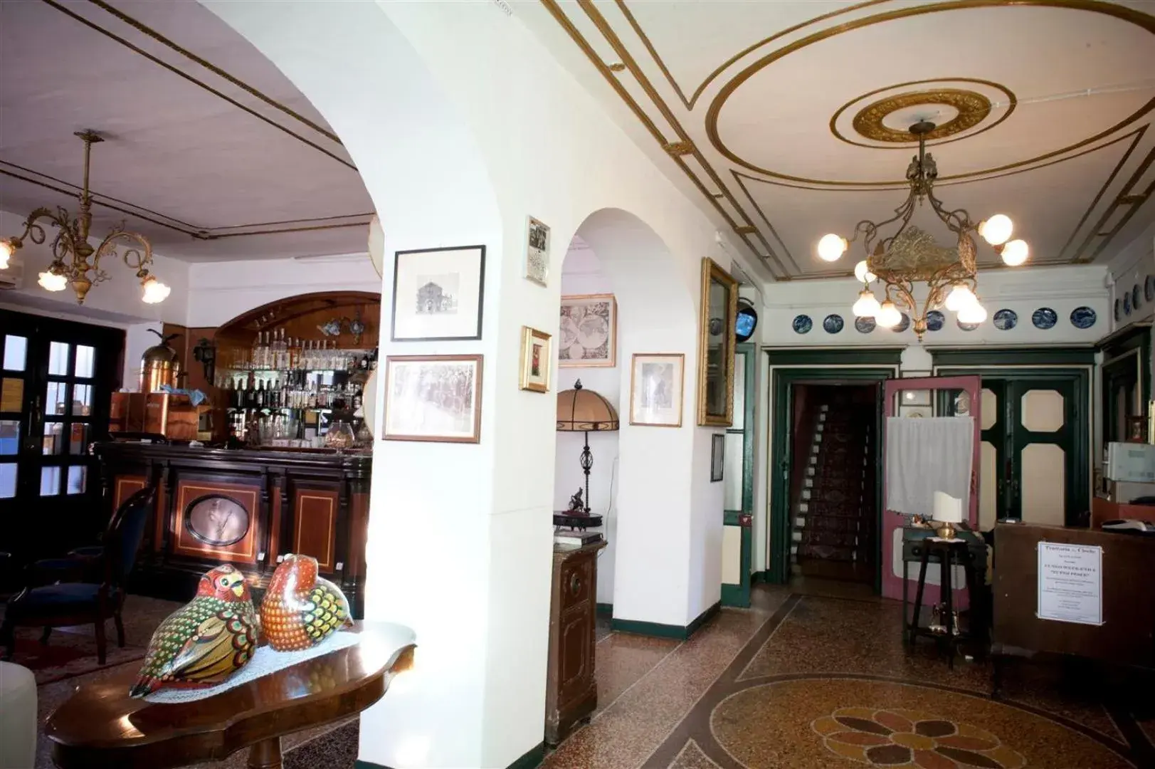 Lobby or reception in Albergo Cavallino