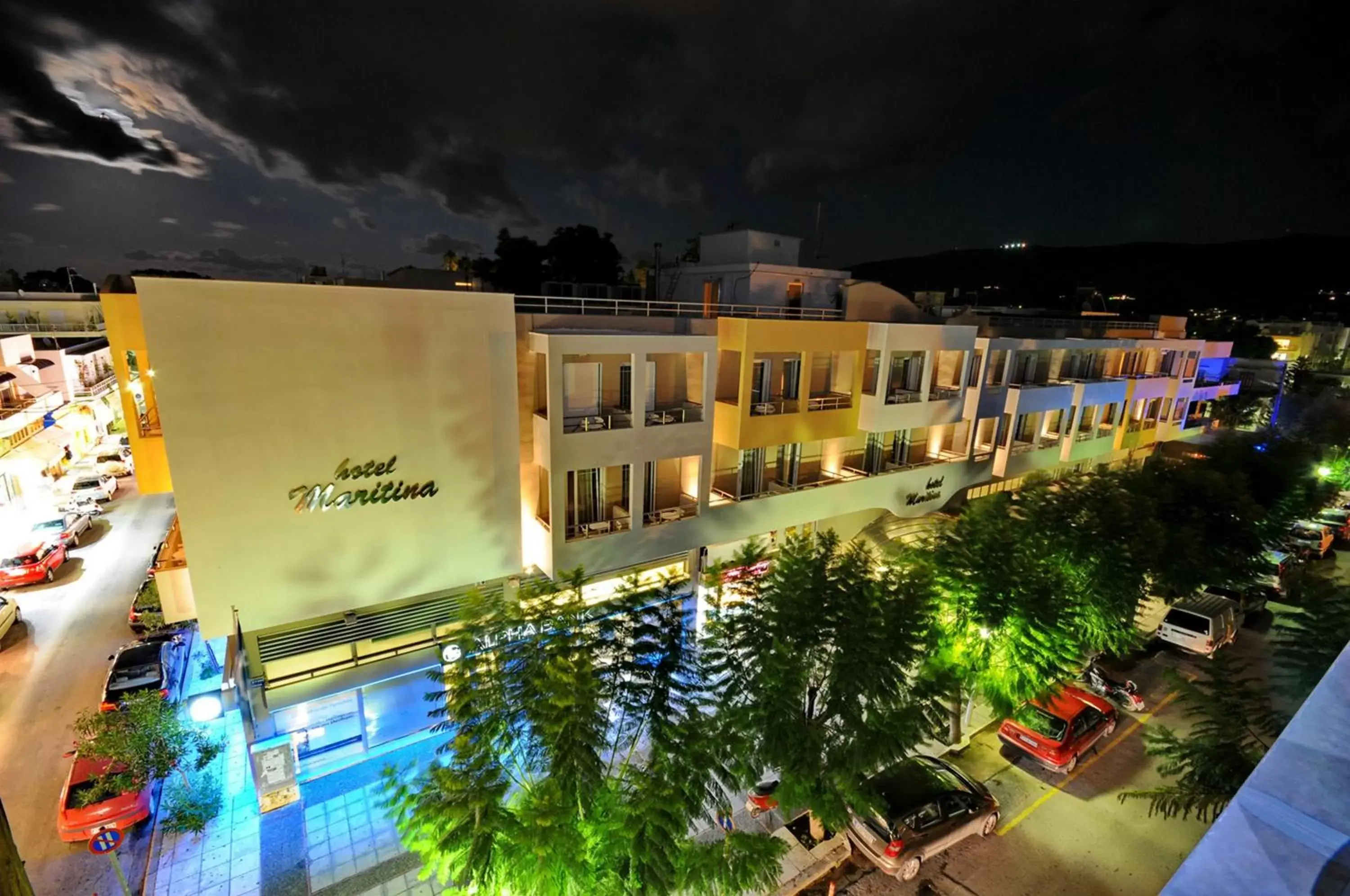 Facade/entrance, Pool View in Maritina Hotel