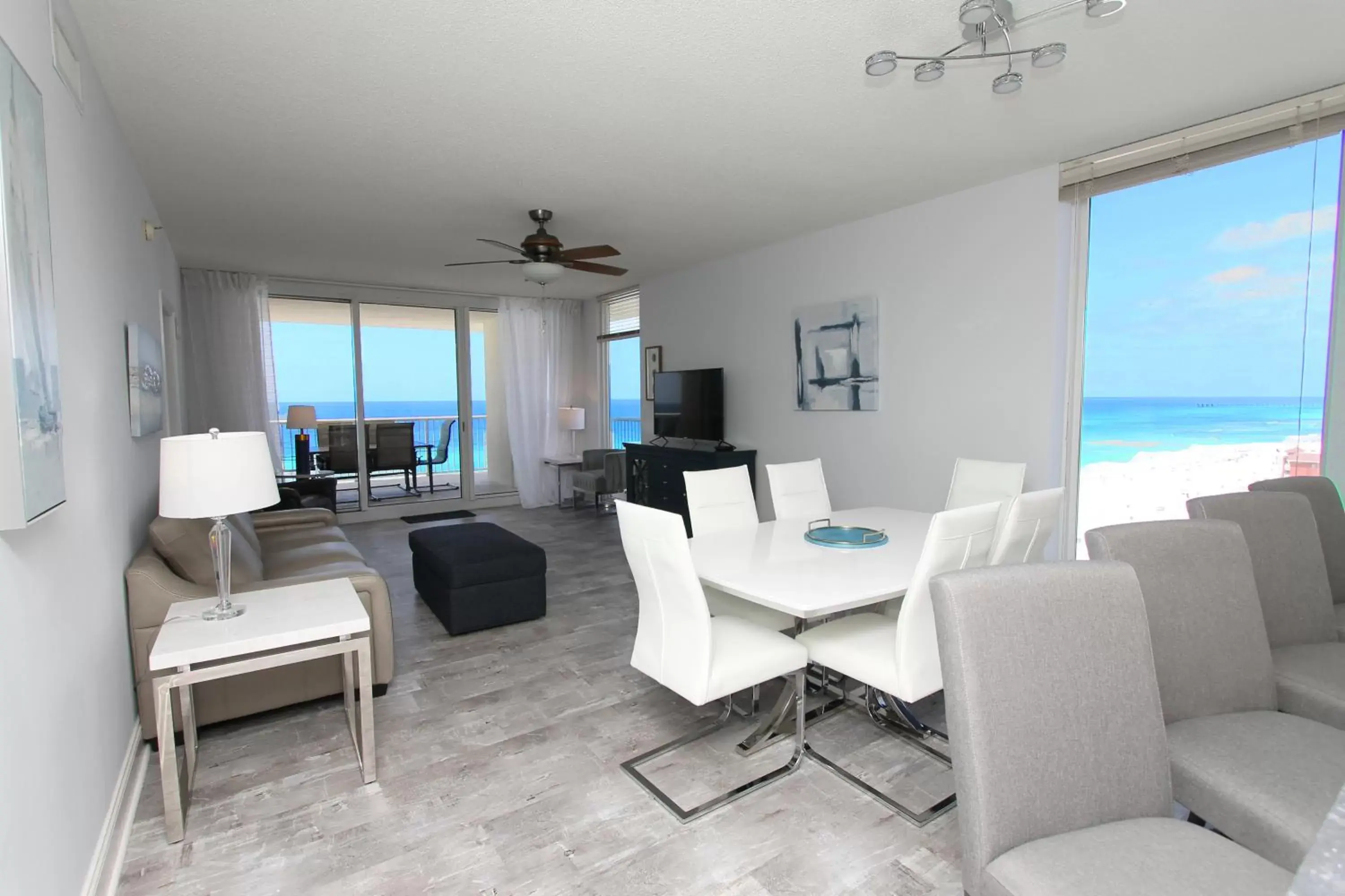 Living room, Sea View in Majestic Beach Resort, Panama City Beach, Fl
