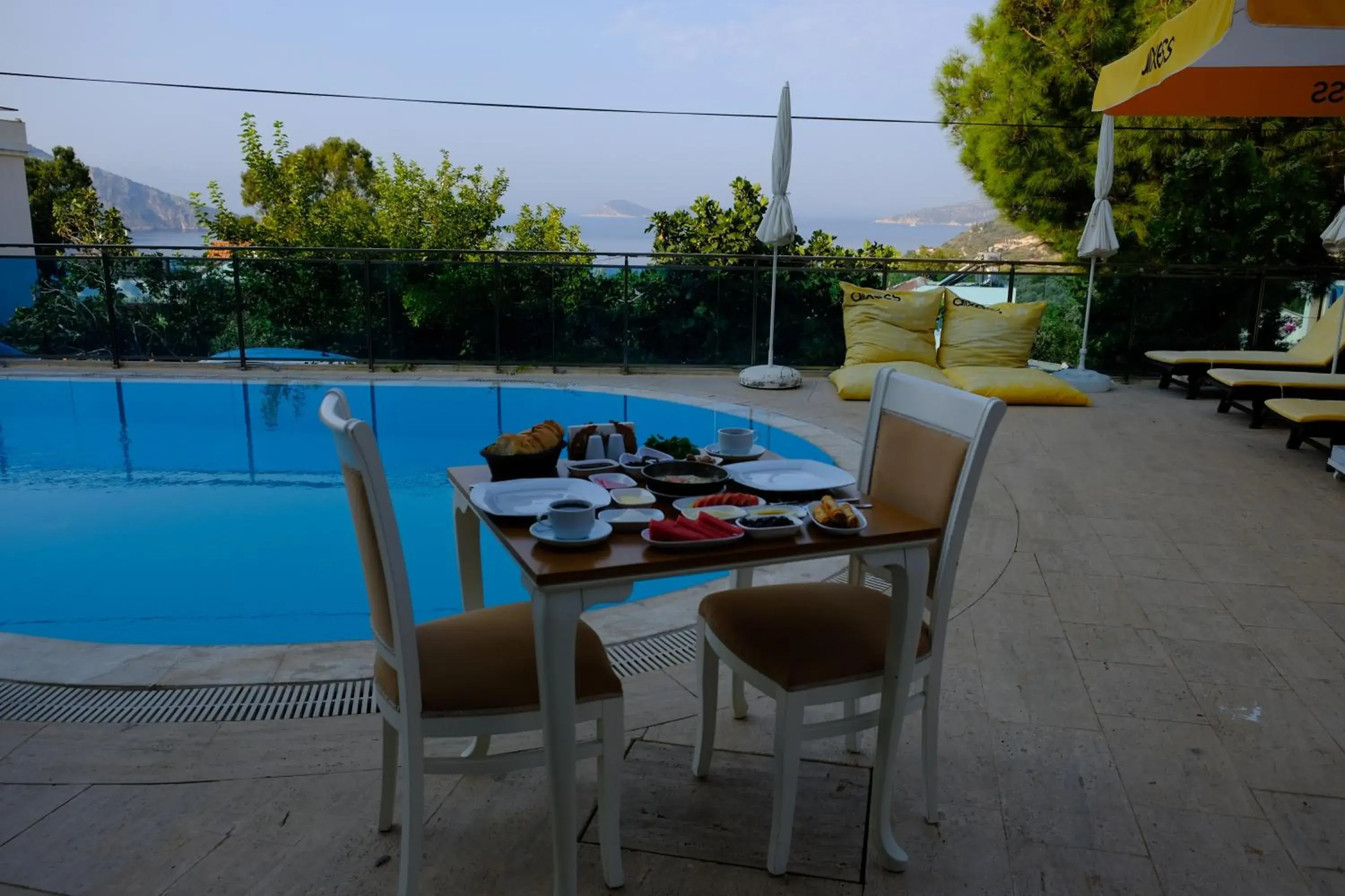 Breakfast, Swimming Pool in Enda Boutique Hotel Kalkan