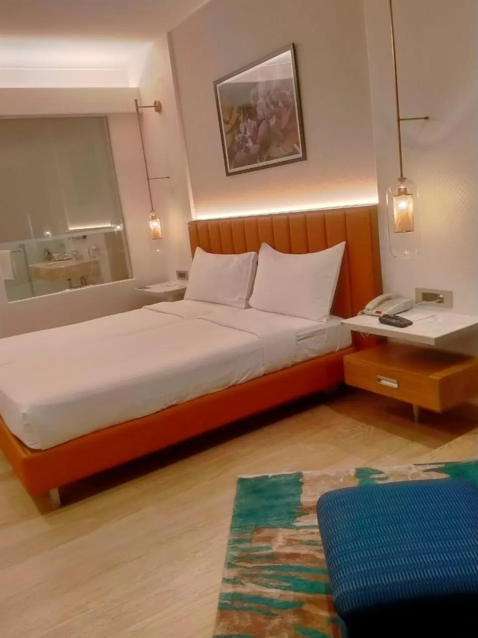 Bed in Mirage Hotel, Mumbai International Airport
