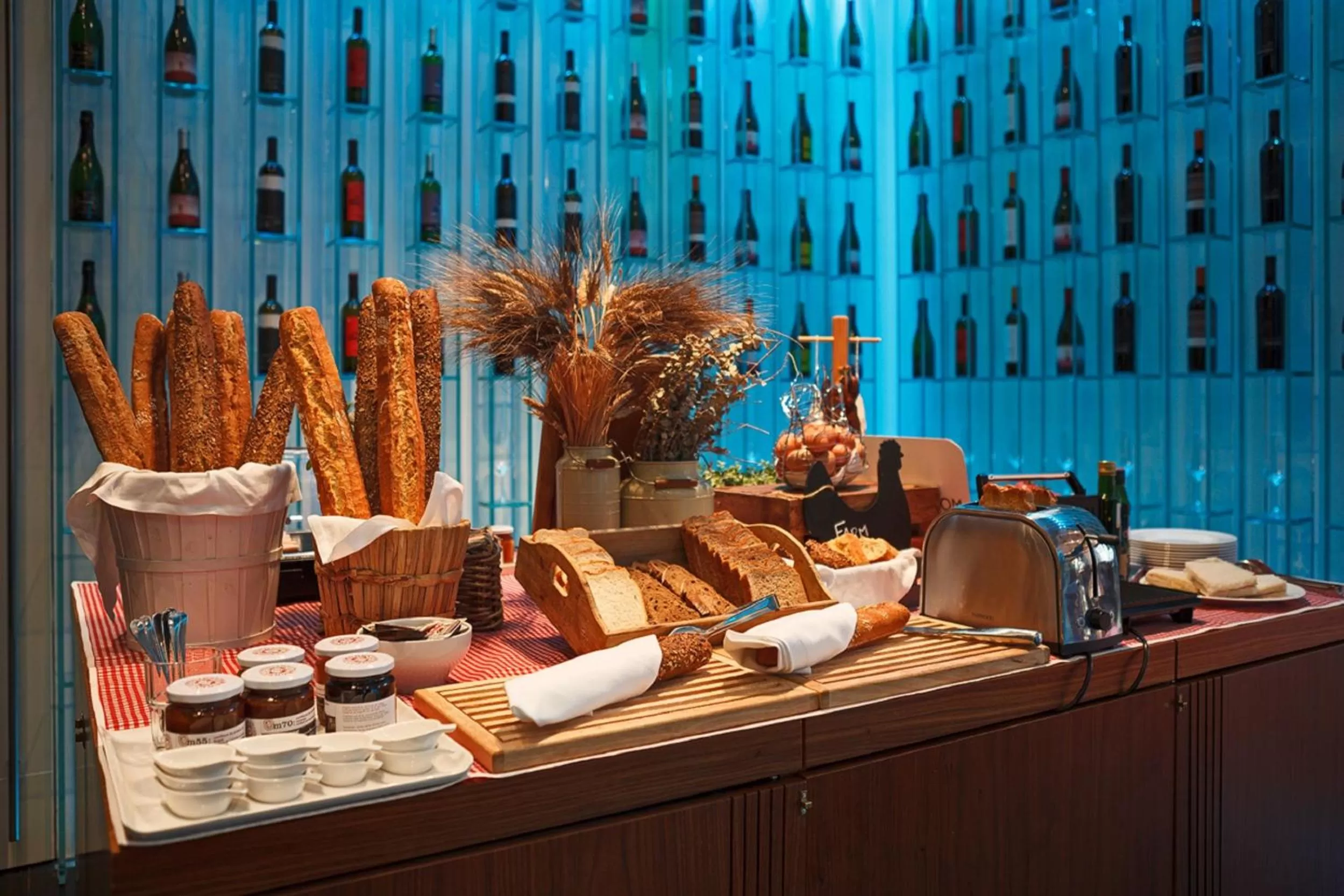 Buffet breakfast in Sixtytwo Hotel