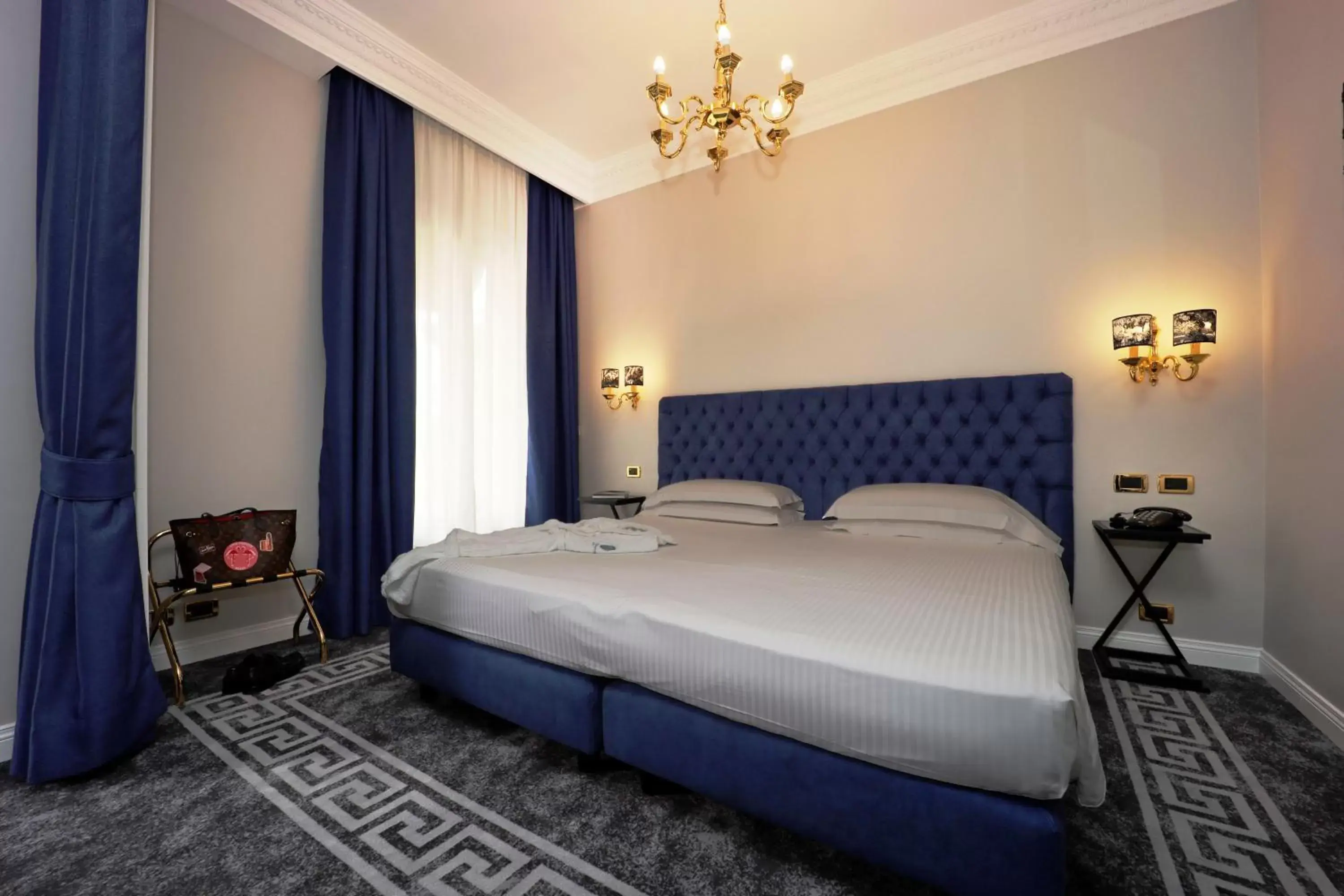 Bed in Hotel Barberini