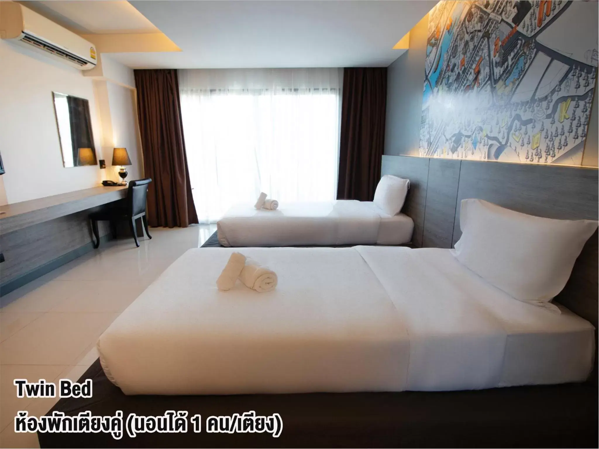 Bed, Room Photo in Fortune D Hotel Phitsanulok