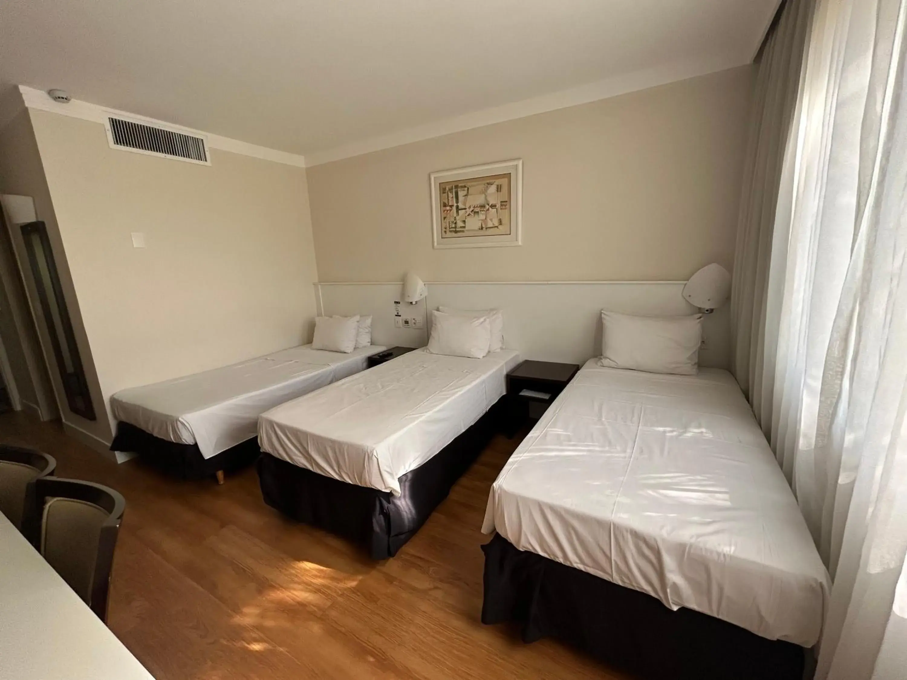 Bed in Hotel Premium Campinas